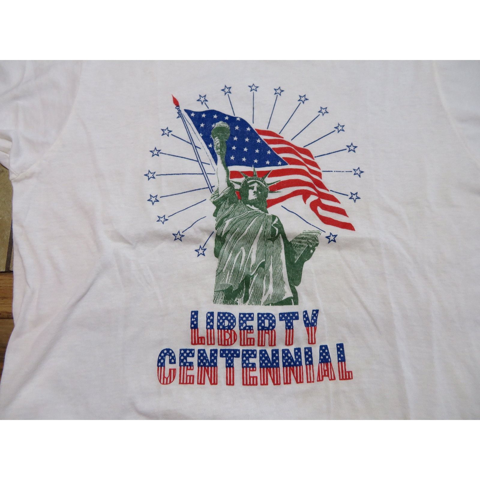 Other Statue of Liberty Centennial T-Shirt White Sz M 1980s Size US M / EU 48-50 / 2 - 2 Thumbnail