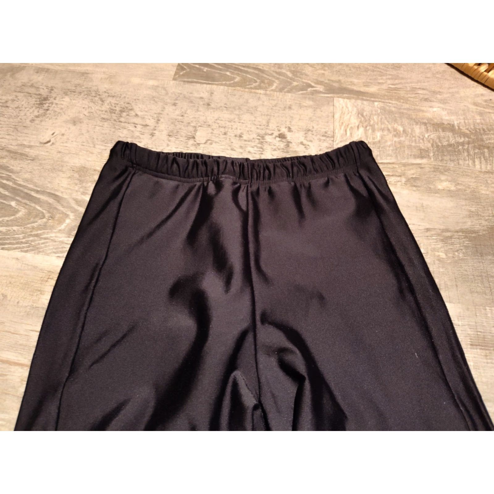 Vintage VINTAGE L.L. Bean 90s Fleece-Lined Black Stirrup Pants Women's Size M Skinny Active Wear USA Made Size 32" / US 10 / IT 46 - 5 Thumbnail