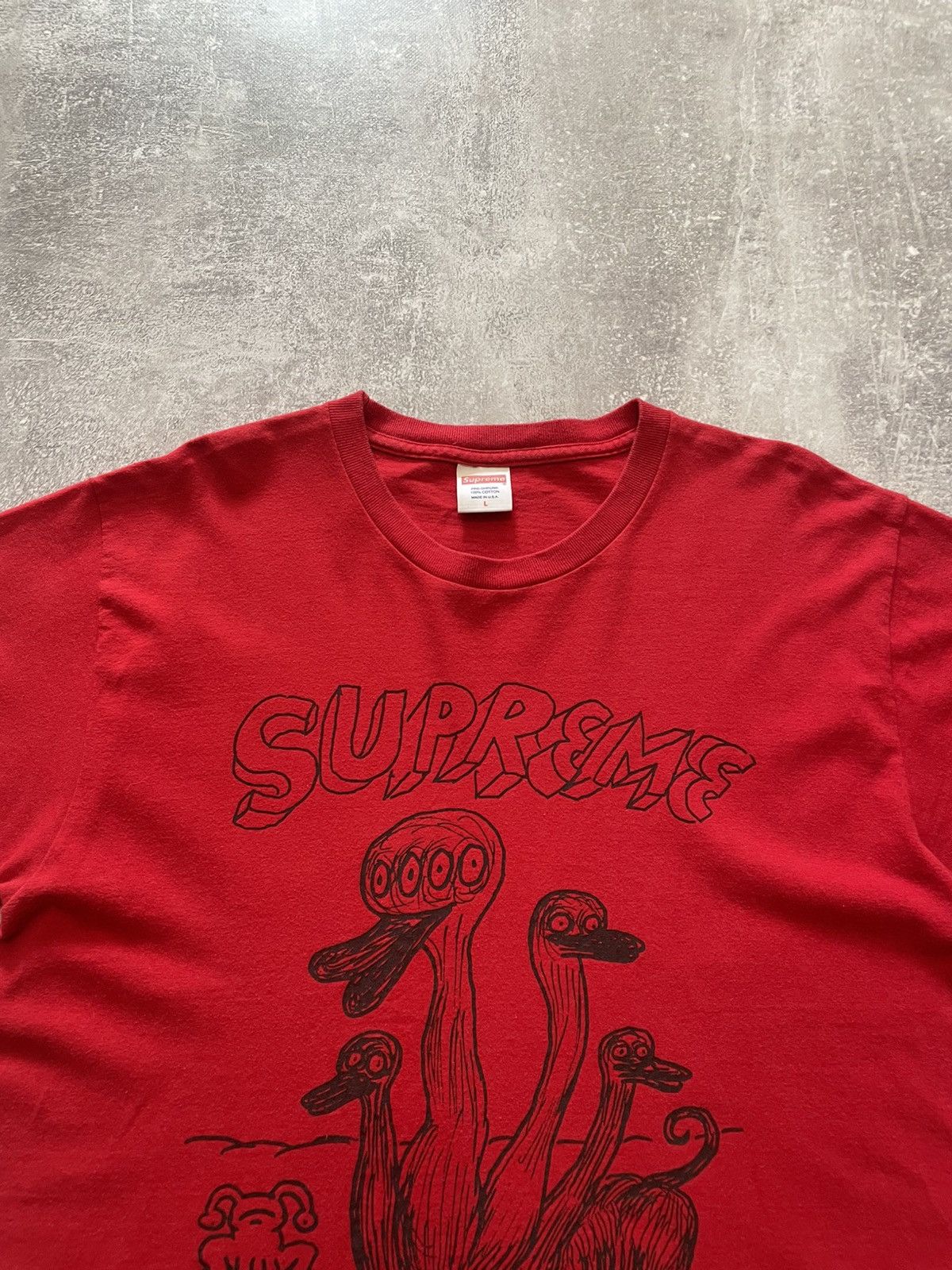 Hypebeast Supreme Daniel Johnston Duck T-Shirt Size US L / EU 52-54 / 3 - 2 Thumbnail
