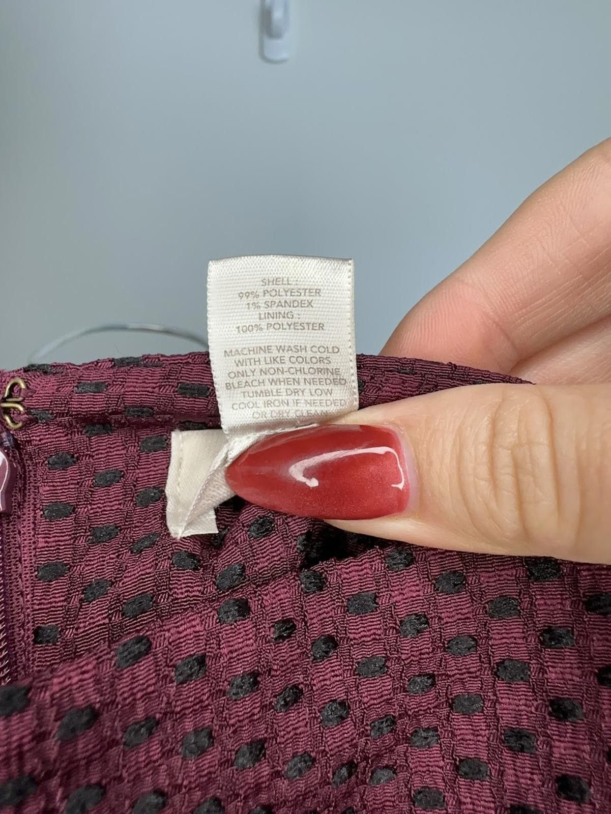 Other Ann Taylor Loft - Burgundy Mini Skirt - Sz. 4 Size 27" / US 4 / IT 40 - 6 Thumbnail