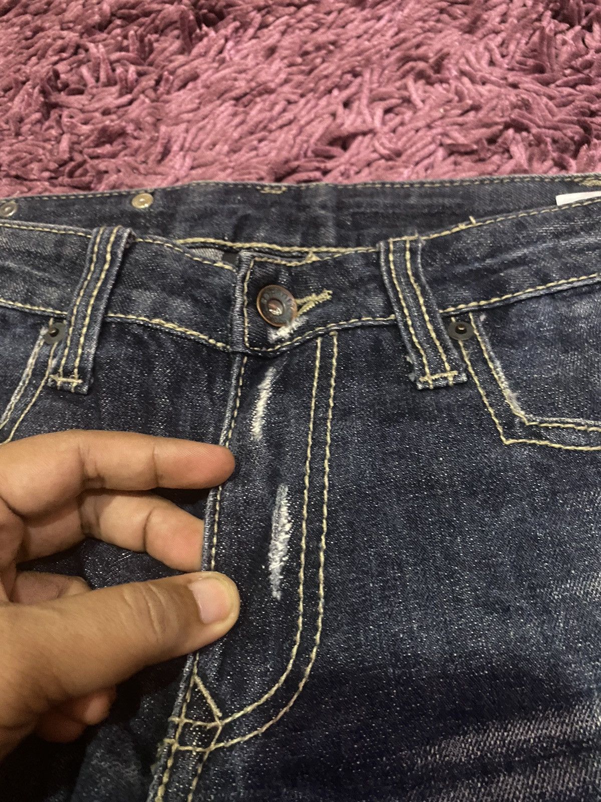 Japanese Brand × Seditionaries × Vintage Semantic Design Denim Jeans Size US 33 - 5 Thumbnail