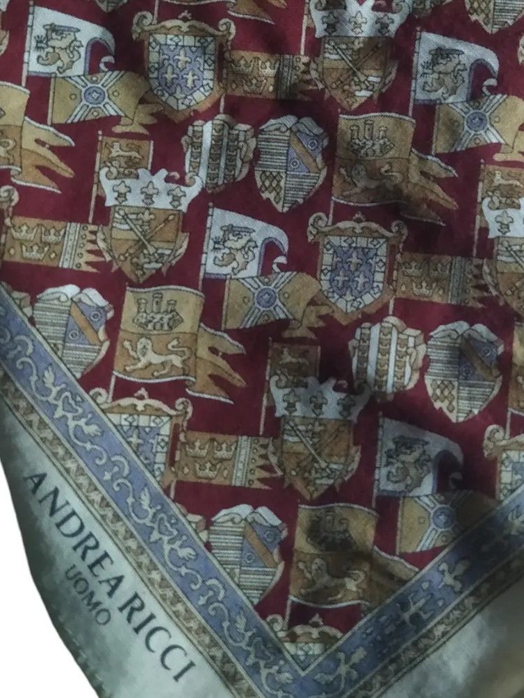 Vintage ANDREA RICCI UOMO HANDKERCHIEF Vintage Size ONE SIZE - 2 Thumbnail