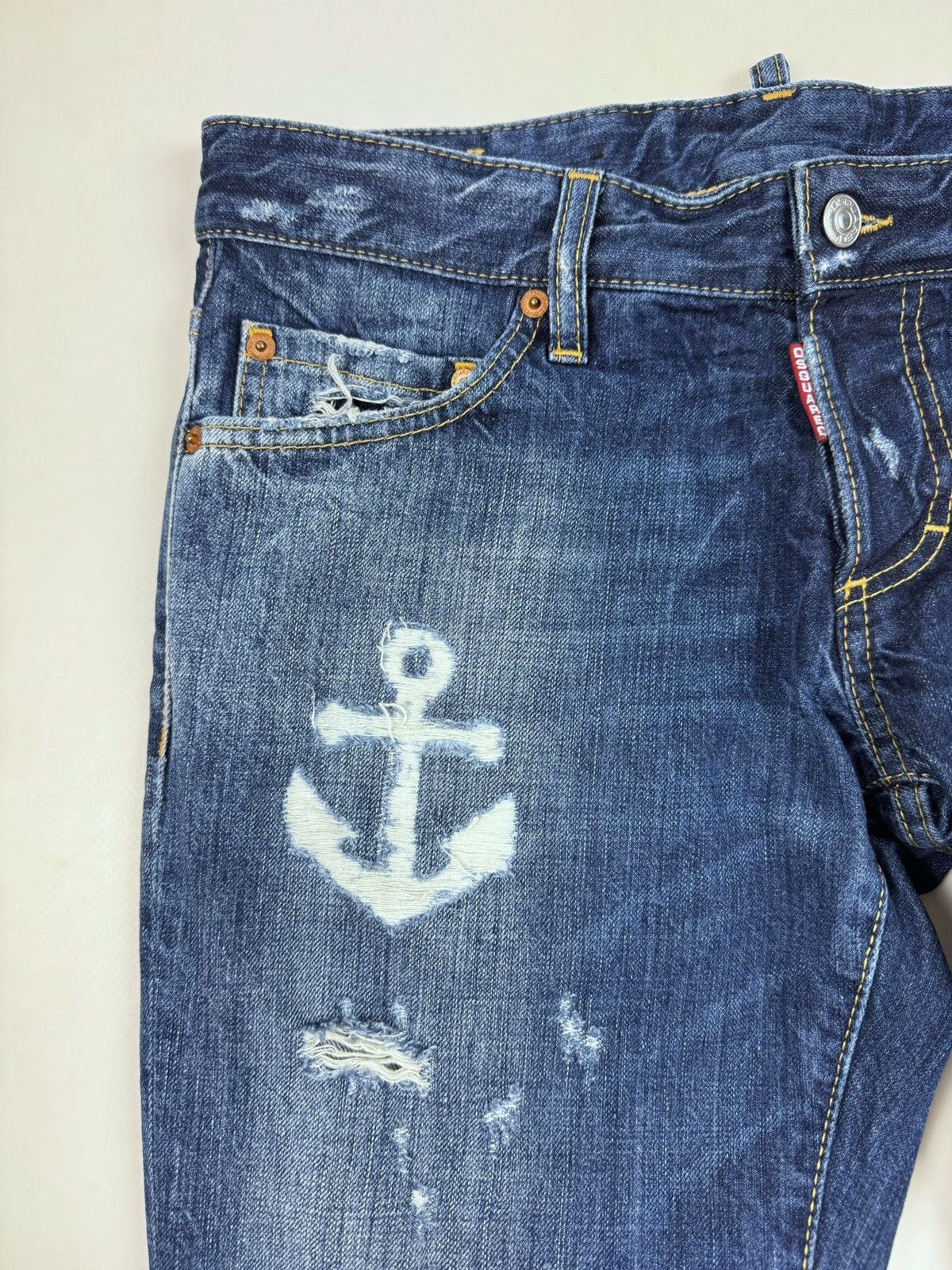 Dsquared2 Dsquared2 Anchor Distressed Jeans Made in Italy Size US 32 / EU 48 - 7 Thumbnail