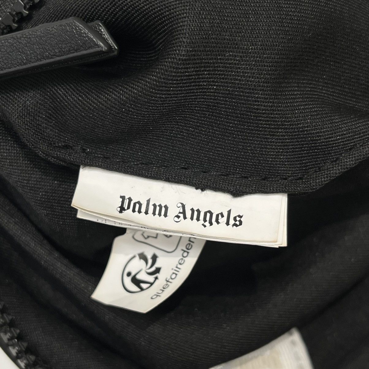 Palm Angels Palm Angels Kids Curved Logo Fanny Pack Black Size ONE SIZE - 5 Thumbnail