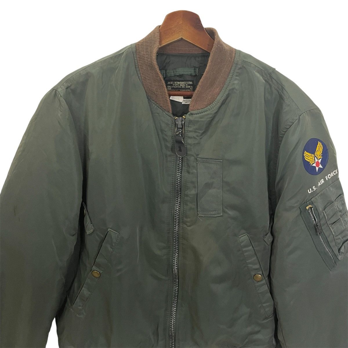 I. Spiewak And Sons Vintage 90s I Spiewalk & Sons Us Army Airforce Bomber Size US L / EU 52-54 / 3 - 4 Thumbnail
