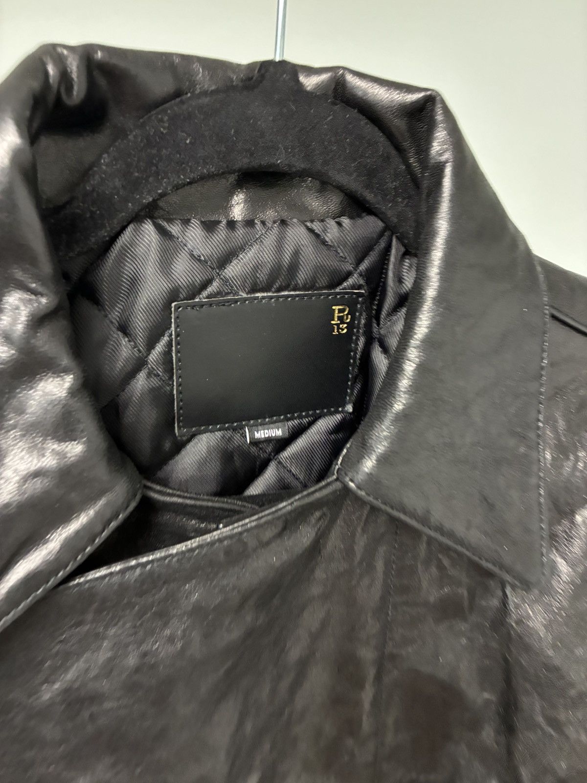 R13 Asymmetric Snap Biker Jacket medium Size US M / EU 48-50 / 2 - 3 Thumbnail