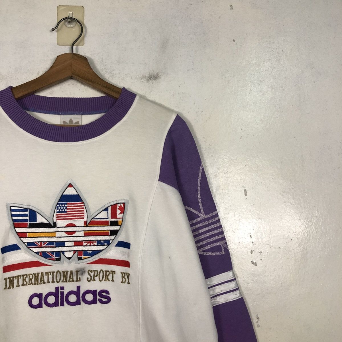 Adidas 📌Vintage Sweatshirt International Sport By Adidas Big Logo Size US M / EU 48-50 / 2 - 8 Thumbnail