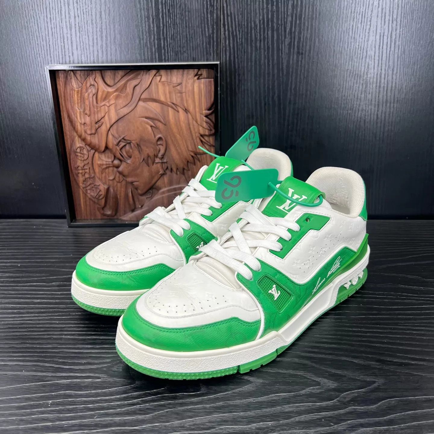 Louis Vuitton Green Low-Top Sneakers Size 8.5 Size US 8.5 / EU 41-42 - 1 Thumbnail