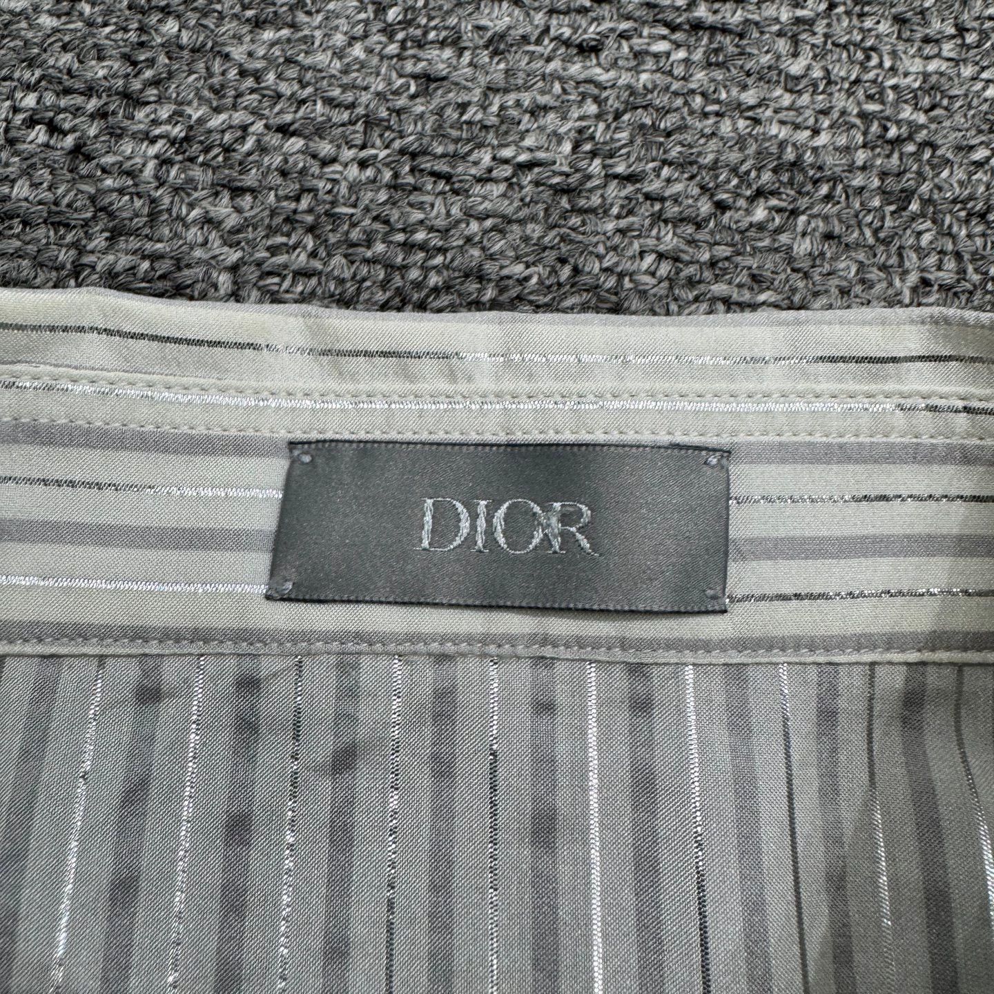 Dior Dior Silver Thread Mulberry Silk Shirt 38 Size US S / EU 44-46 / 1 - 2 Thumbnail