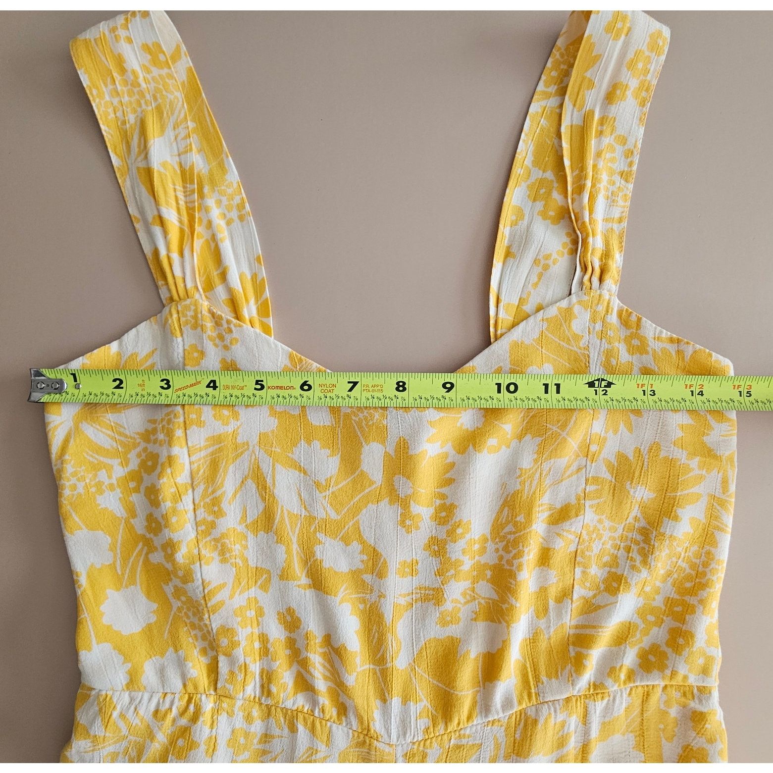 REVOLVE EUC Faithfull the Brand Yellow Floral Kasbah Jumpsuit 2 XS Size 26" / US 2 / IT 38 - 9 Thumbnail