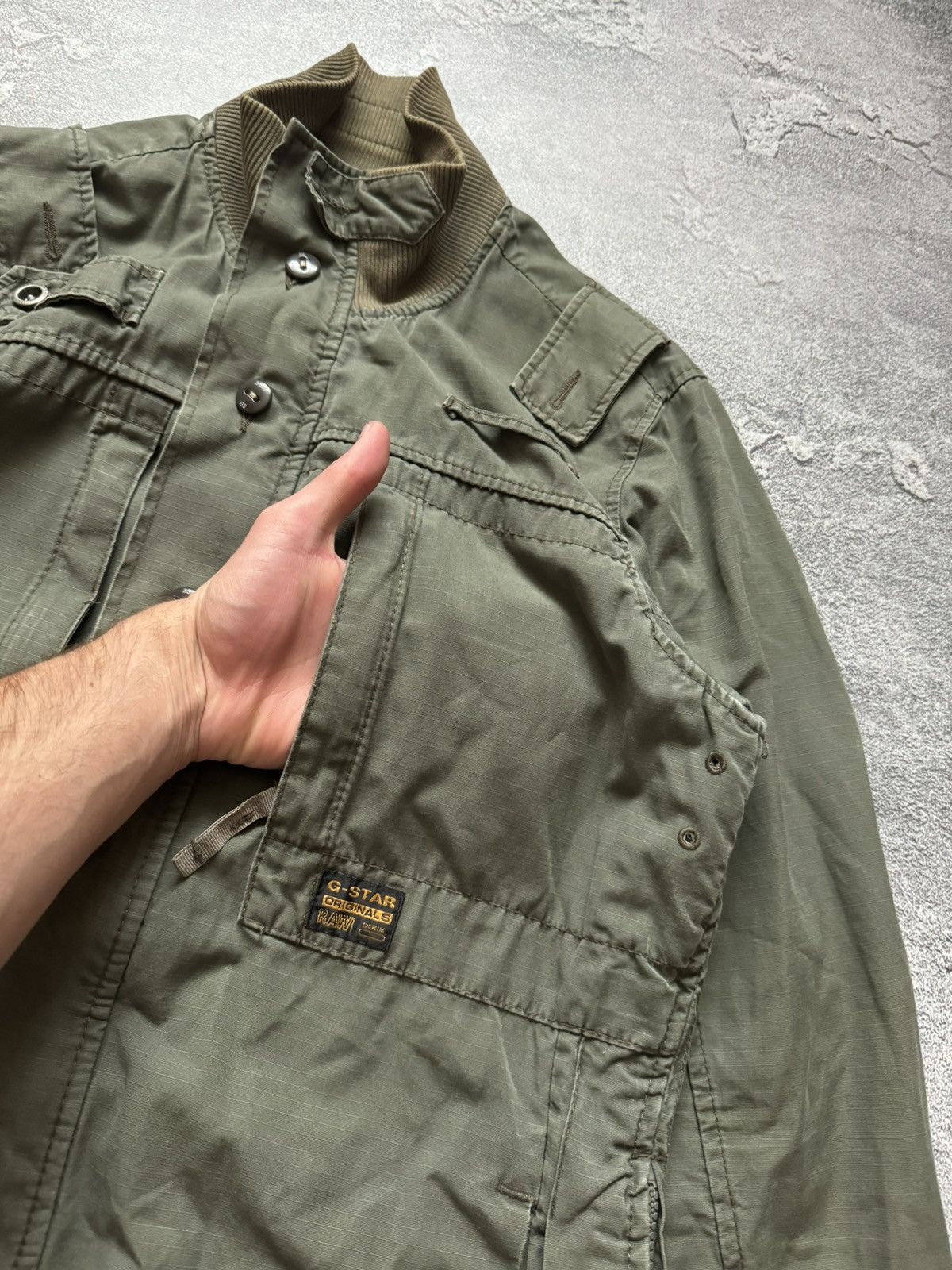 G-Star G star raw M/L cargo vintage bondage jacket military bomber Size US L / EU 52-54 / 3 - 13 Thumbnail