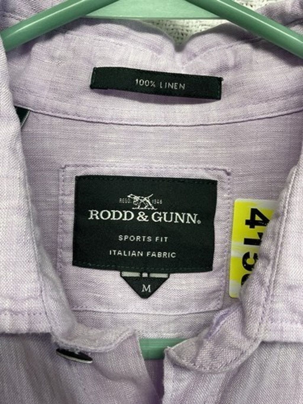 Rodd & Gunn Rodd & Gunn Sports Fit Lilac Lavender Short Slv. Shirt Men M Size US M / EU 48-50 / 2 - 5 Thumbnail