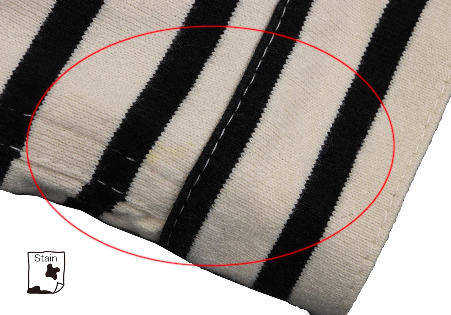 Junya Watanabe Cotton Striped Trucker Jacket in Ivory and Black, Size XS Size US XS / EU 42 / 0 - 9 Thumbnail