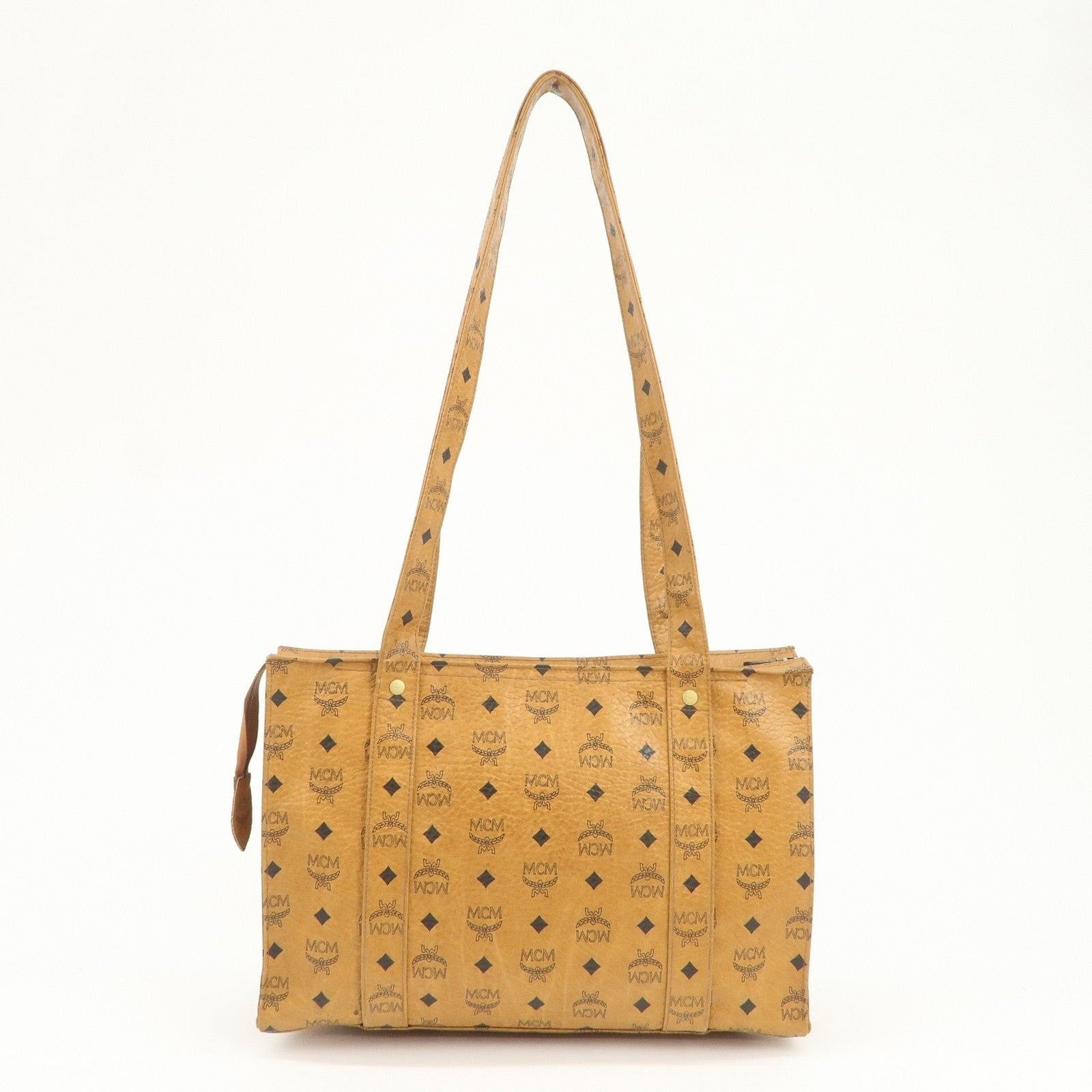 MCM MCM Visetos Coated Canvas Shoulder Bag Tan Size ONE SIZE - 2 Thumbnail
