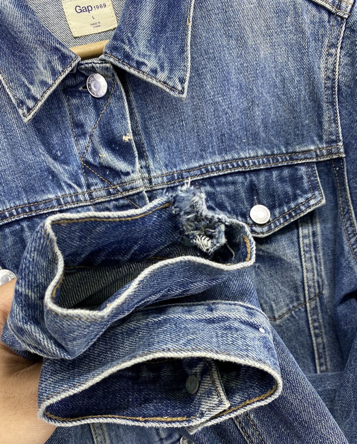 Gap Vintage GAP 1969 Truckers Denim Jeans Size L / US 10 / IT 46 - 13 Thumbnail