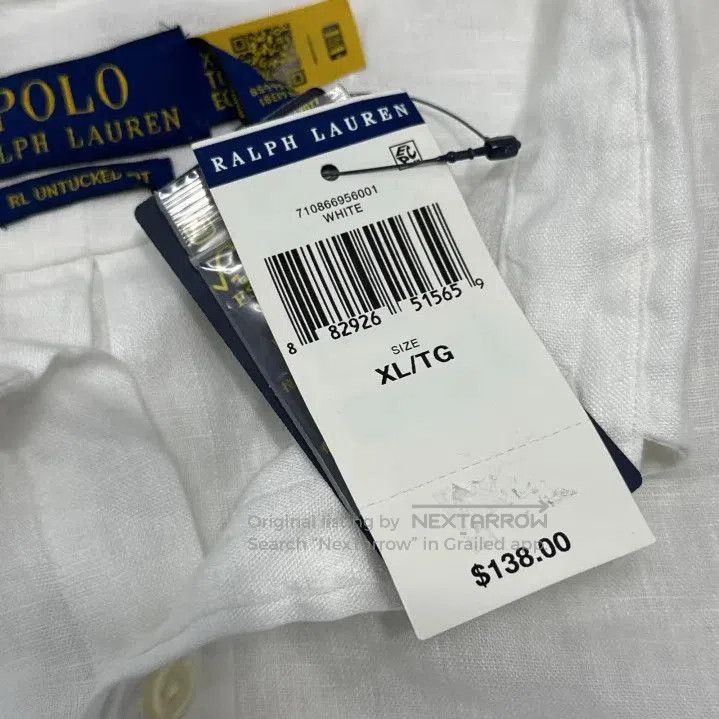 Polo Ralph Lauren Polo Ralph Lauren Logo Embroidered Linen Shirt. Size US XL / EU 56 / 4 - 4 Thumbnail