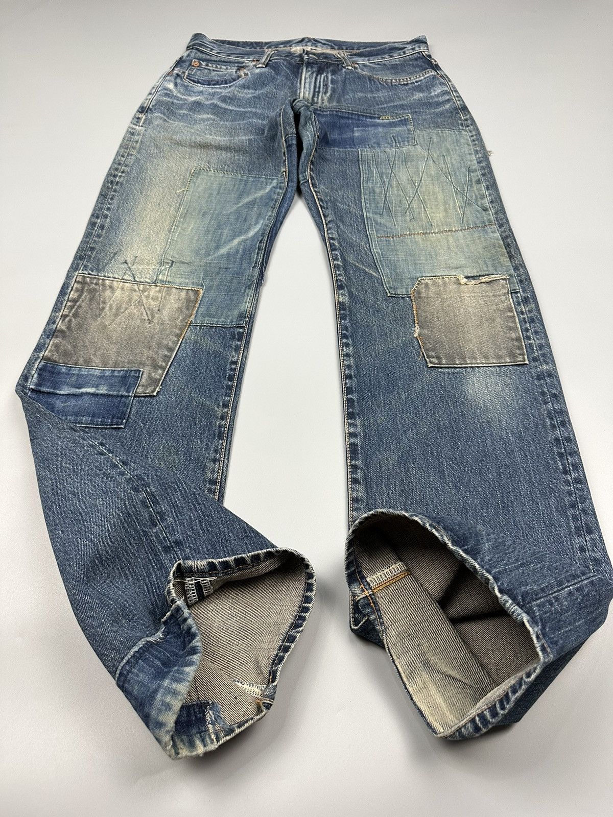 Blue Blue Japan Vintage Blue Blue Japan Boro Shashiko Denim Size US 32 / EU 48 - 7 Thumbnail