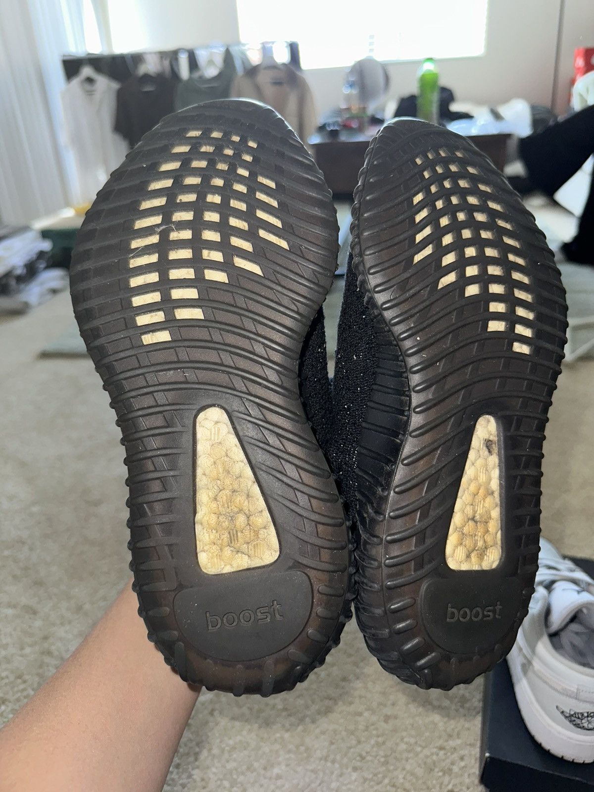 Adidas × Kanye West Yeezy Boost 350 Black White Size US 6 / EU 39 - 5 Thumbnail
