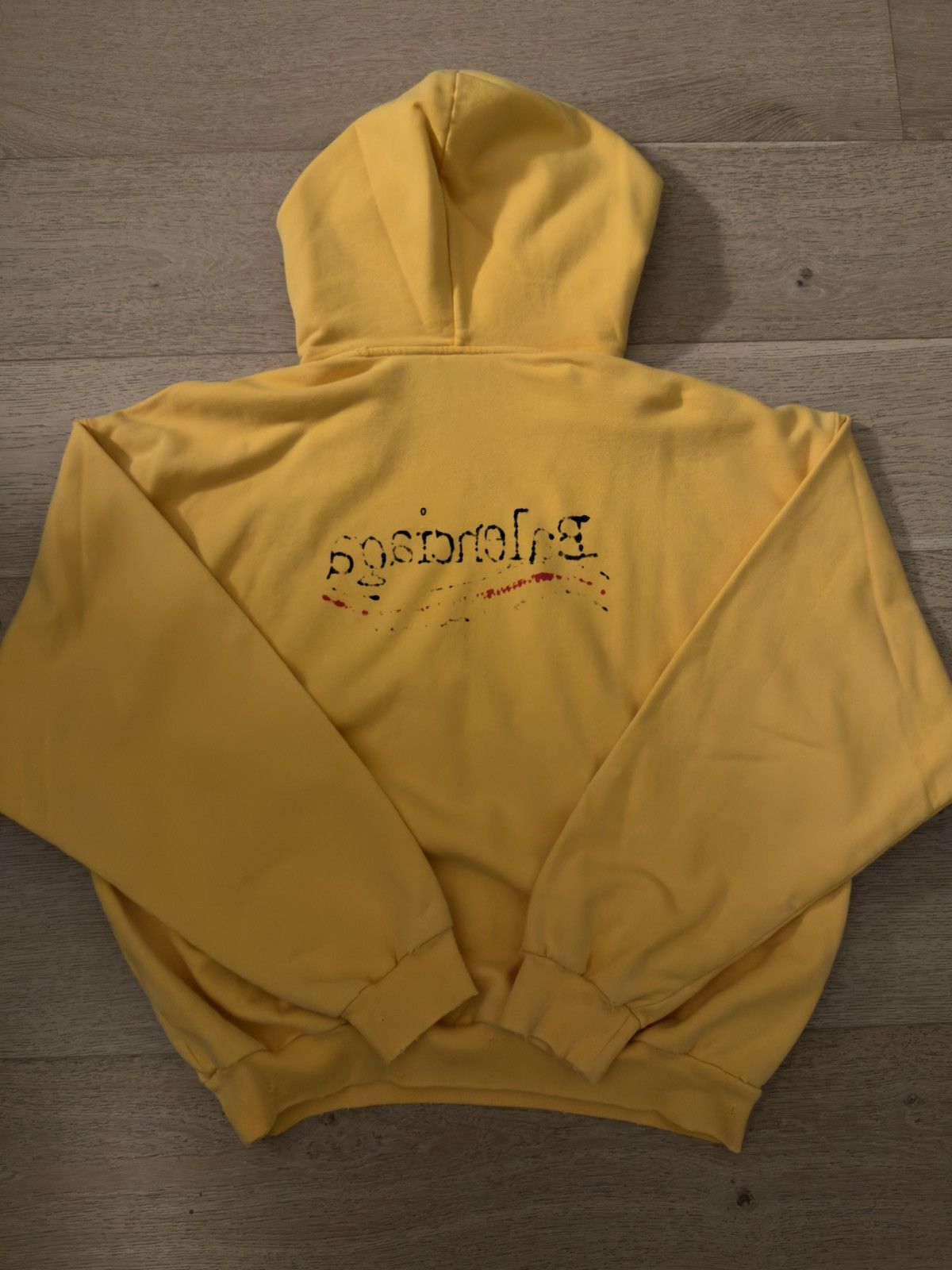 Balenciaga S23 Balenciaga Drawn Political Campaign Yellow Hoodie Size US XS / EU 42 / 0 - 2 Thumbnail