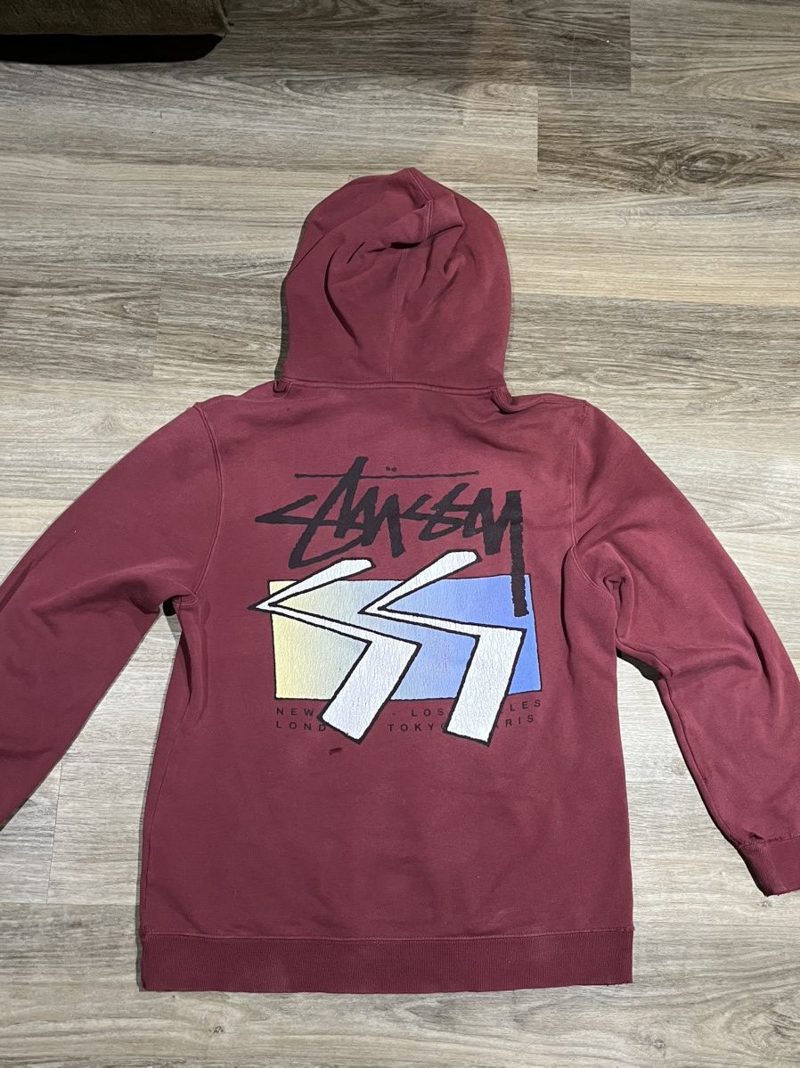 Stussy × Vintage rare Stüssy SS logo hoodie Size US M / EU 48-50 / 2 - 3 Thumbnail