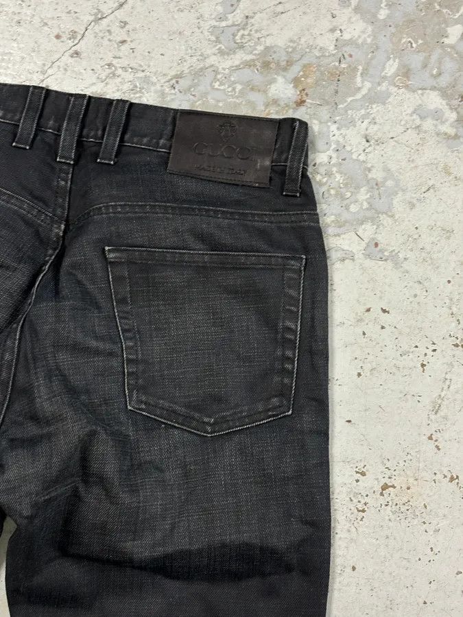 Gucci SS2007 Gucci Black Denim Contemporary Jeans Size US 30 / EU 46 - 8 Thumbnail