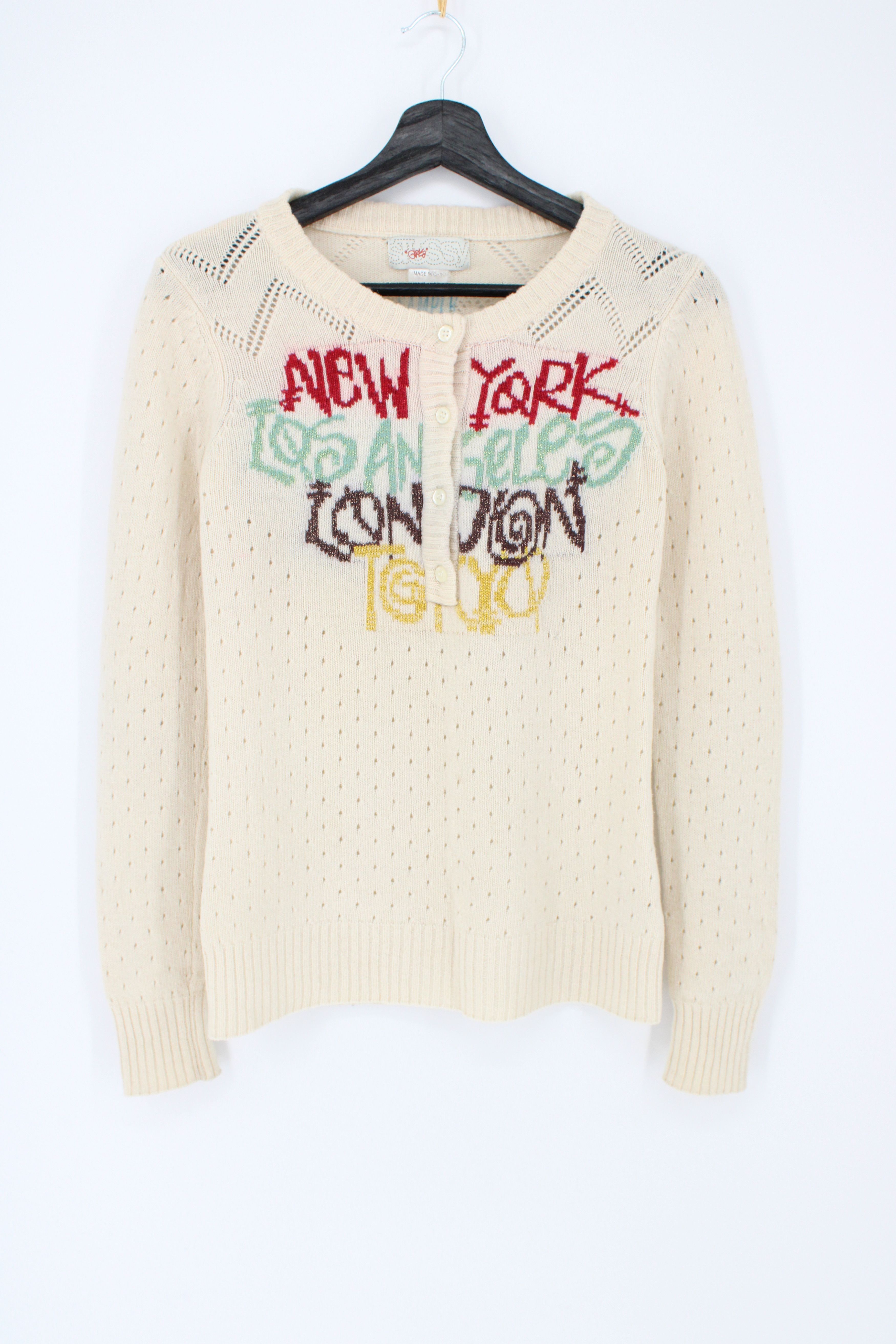 Y2K Stussy Girls World Tour Knit
