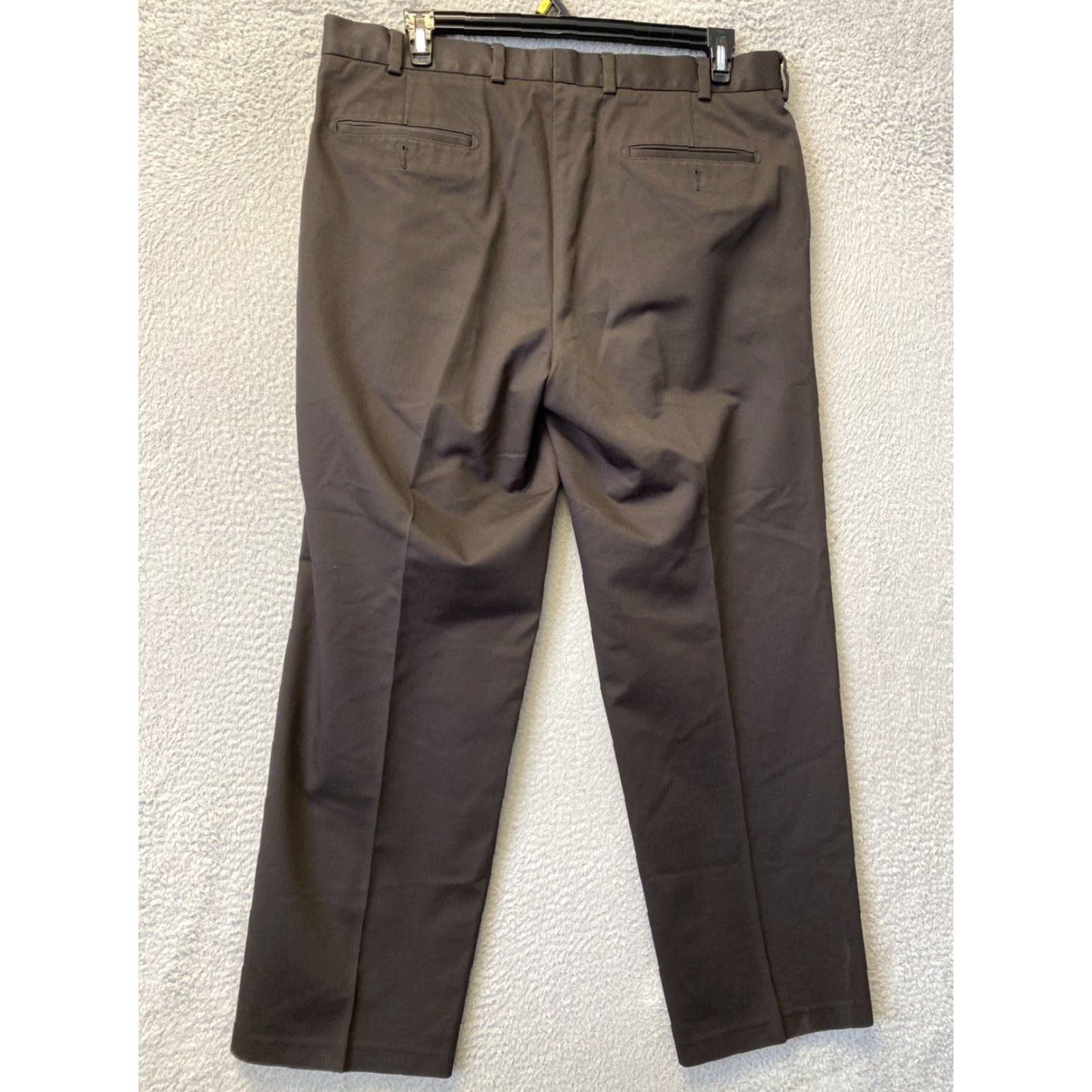 Nordstrom NORDSTROM Mens Chino Pants 38x31 Black Twill Stretch Formal Size US 38 / EU 54 - 6 Thumbnail