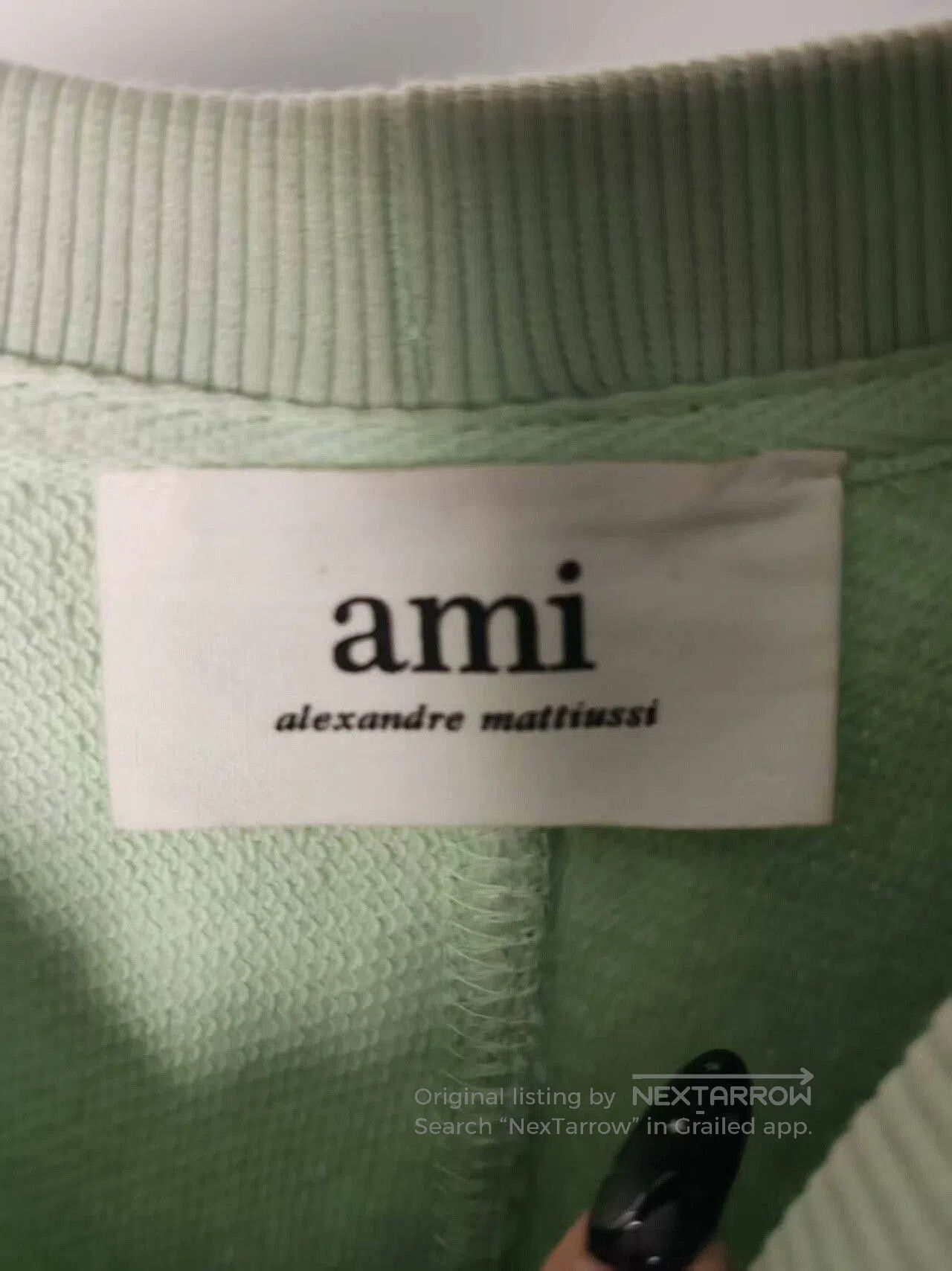 AMI Authentic ami Sweatshirt in Mint Green. Size US M / EU 48-50 / 2 - 3 Thumbnail