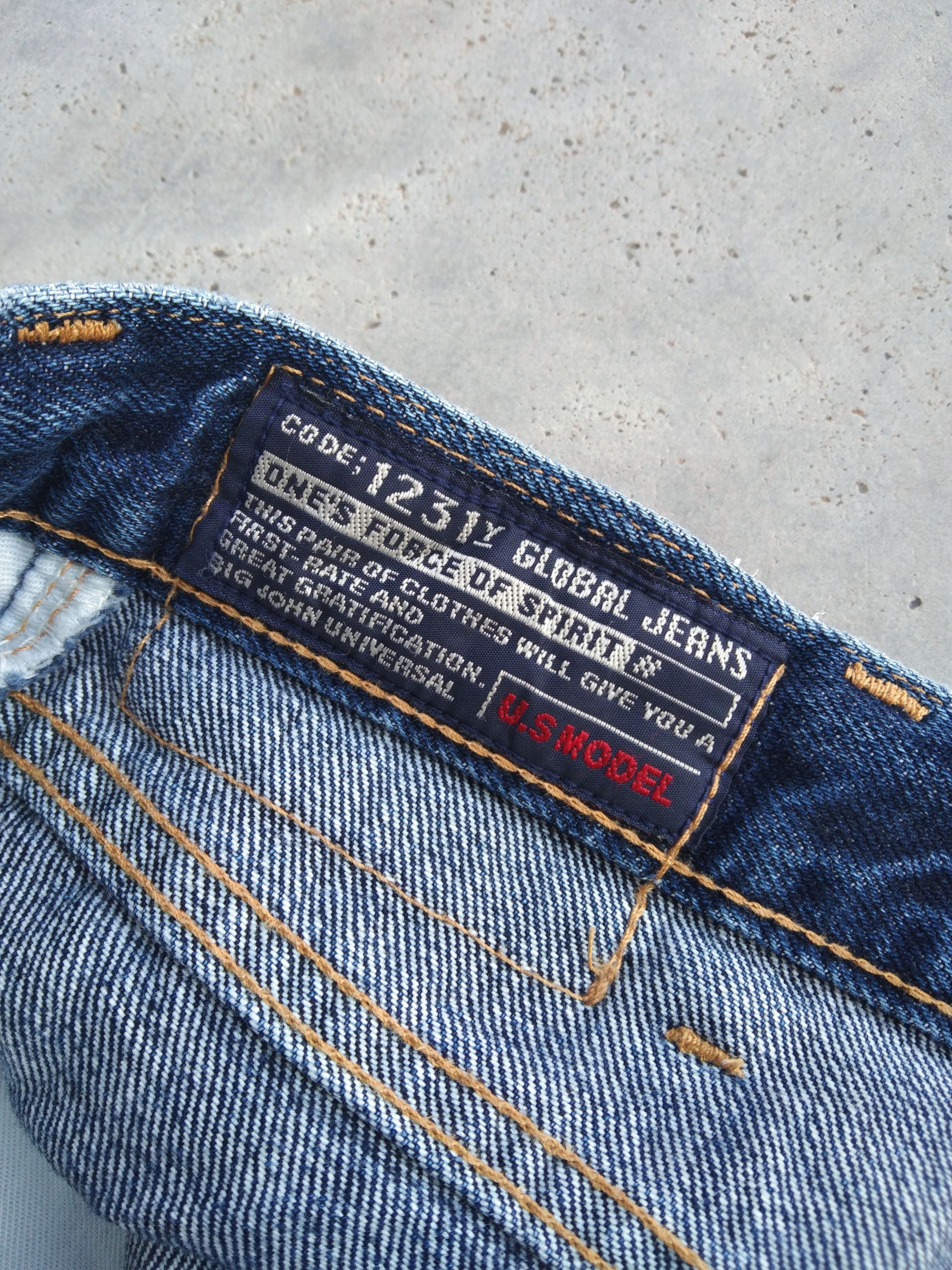 Japanese Brand Vintage Distressed Big John Loose Baggy Jeans 36x31 Size US 36 / EU 52 - 14 Thumbnail