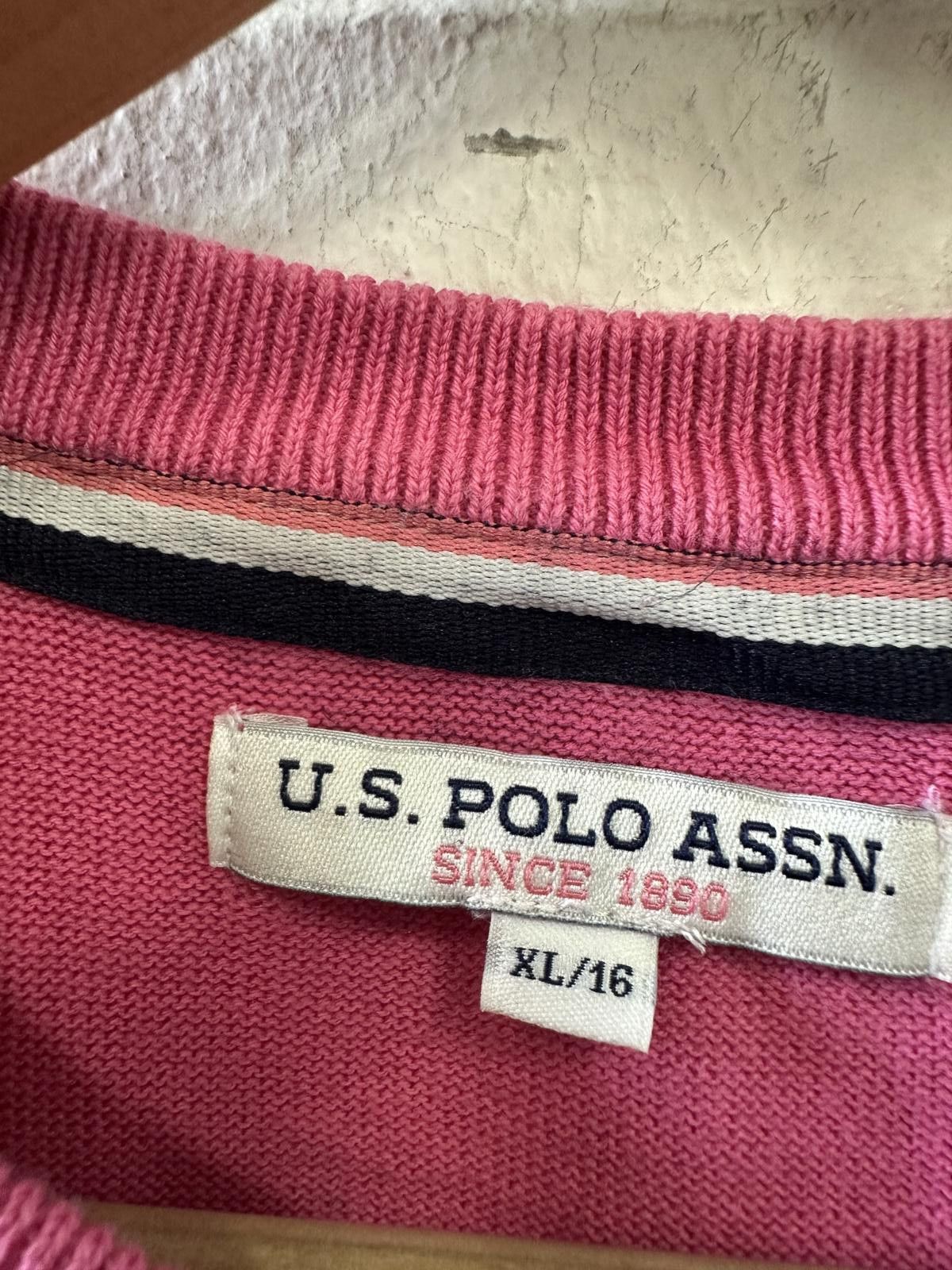 U.S. Polo Assn. U.S. Polo Assn. Women's Pink Sweater XL/16 Size XL / US 12-14 / IT 48-50 - 3 Thumbnail