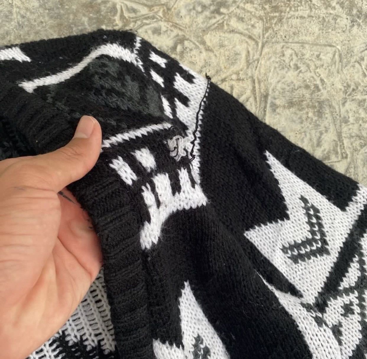 Element × Japanese Brand Sick☠️ Element Aztec Native Navajo Knit Cardigan 90s Skate Size US S / EU 44-46 / 1 - 3 Thumbnail