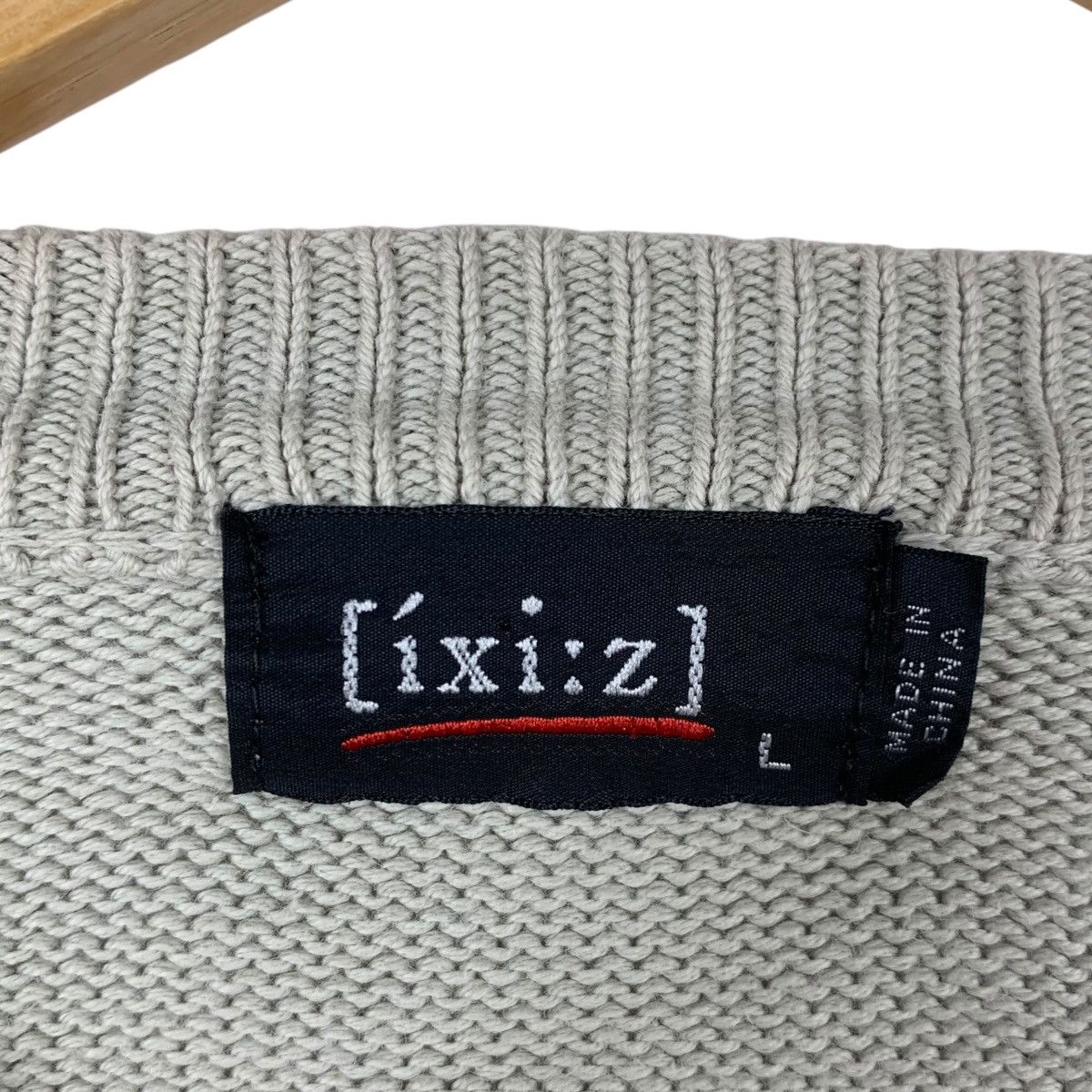 Vintage Vintage IXIZ JAPAN V-Neck Knit Sweater Light Gray Pullover Size L / US 10 / IT 46 - 5 Thumbnail
