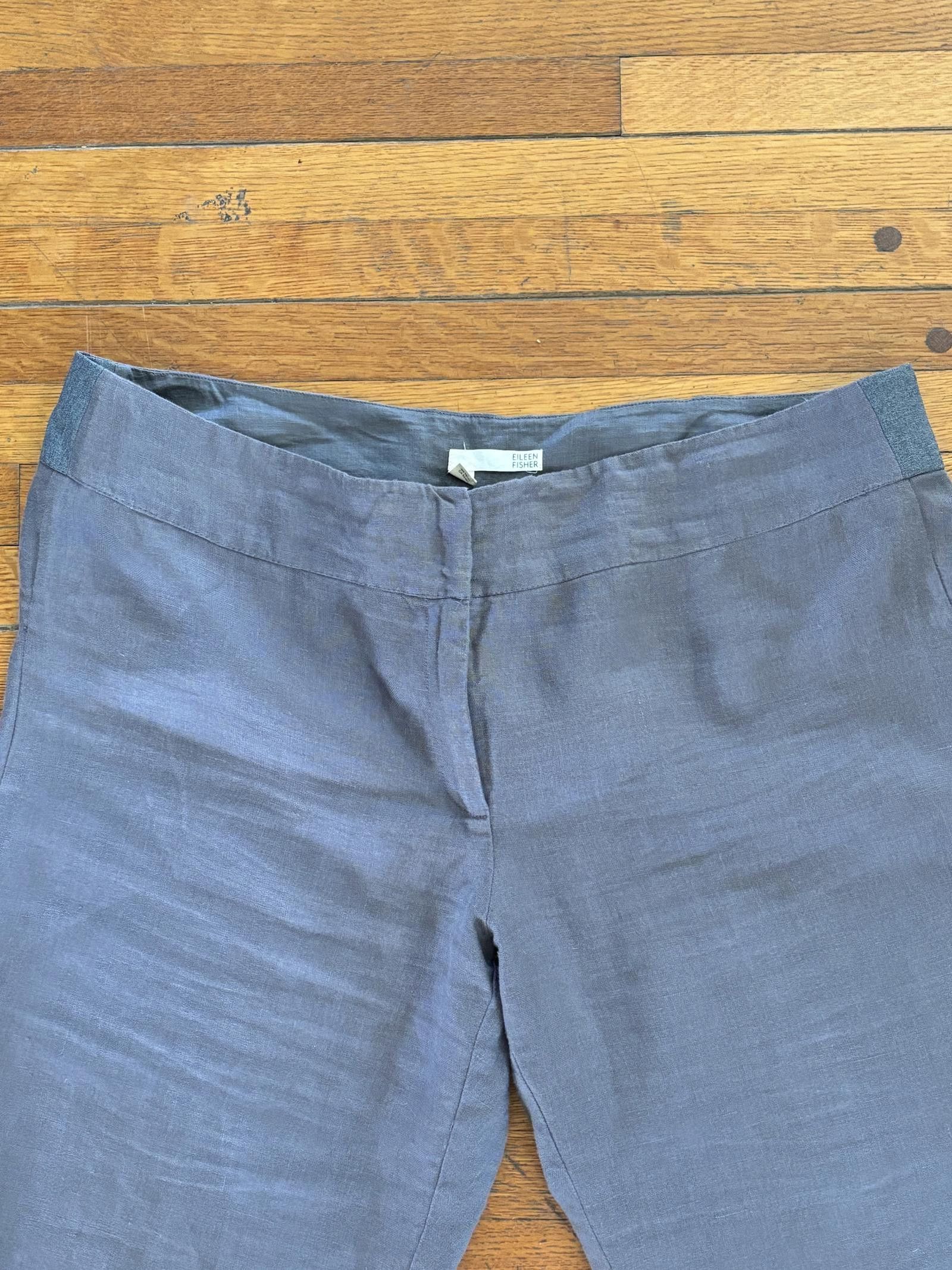 Eileen Fisher Eileen Fisher Wide-Leg Gray Pants Size 16 Size 38" / US 16 / IT 52 - 3 Thumbnail