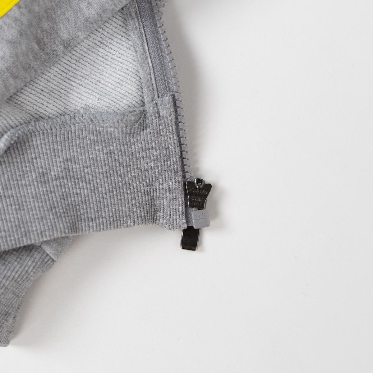 Adidas Adidas Performance Womens Gray Zip Hoodie 3-Stripes Yellow Size S / US 4 / IT 40 - 9 Thumbnail