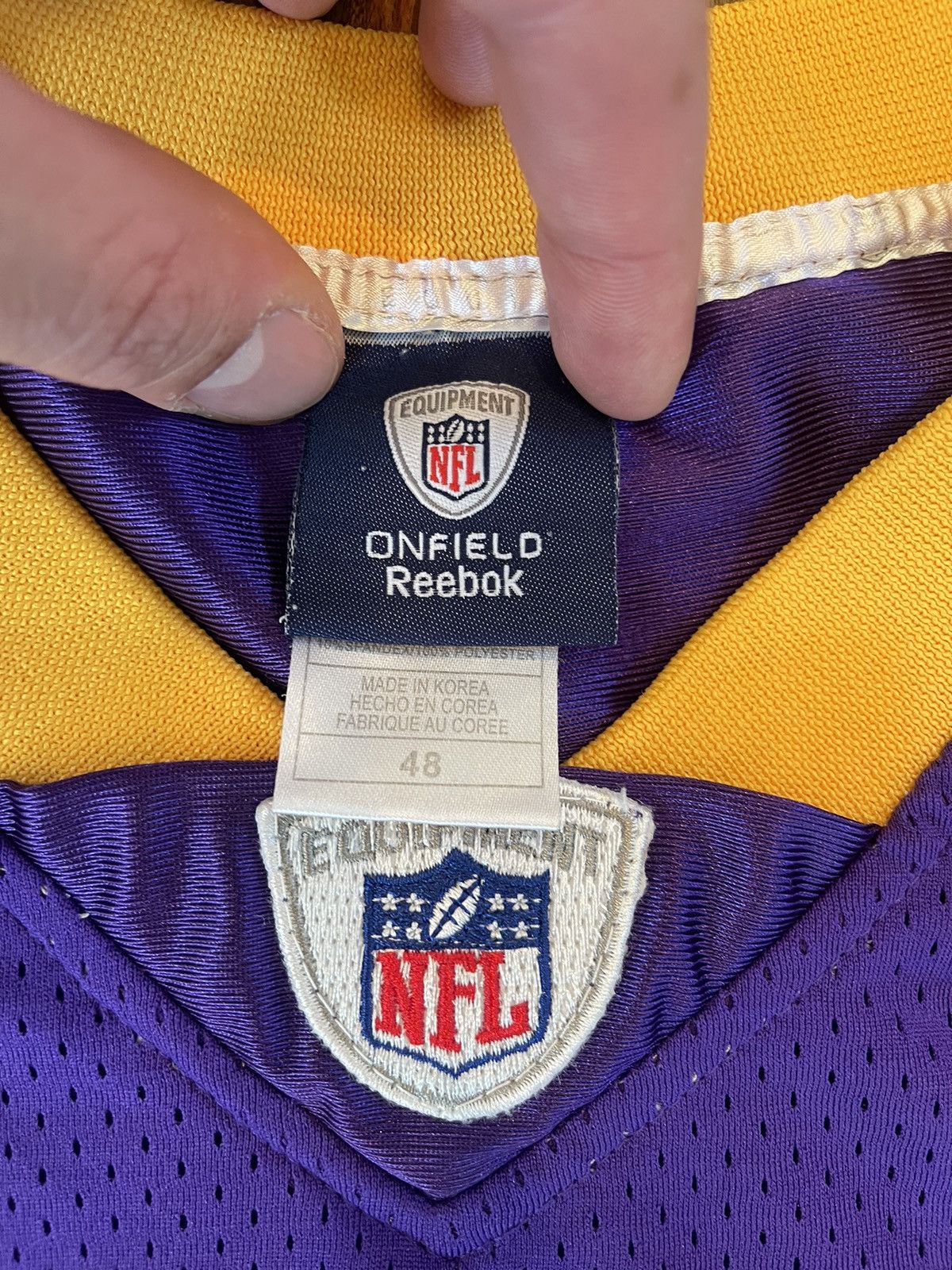 NFL × Reebok × Vintage 2009 Brett Favre Minnesota Vikings Jersey Size US M / EU 48-50 / 2 - 5 Thumbnail