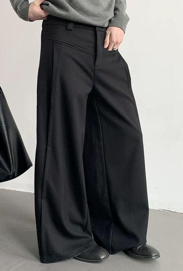 Japanese Brand × Vintage Cleanfit retro casual wide-leg pleated pants Size US 28 / EU 44 - 2 Thumbnail