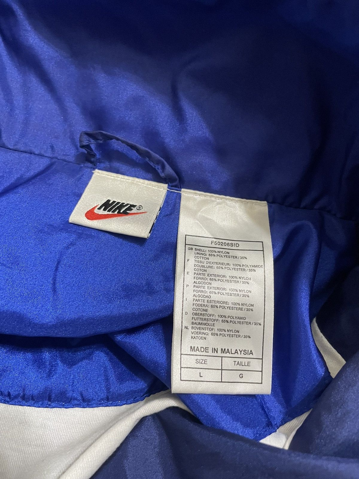 Nike × Vintage Red and Blue Nike Windbreaker Size US L / EU 52-54 / 3 - 4 Thumbnail