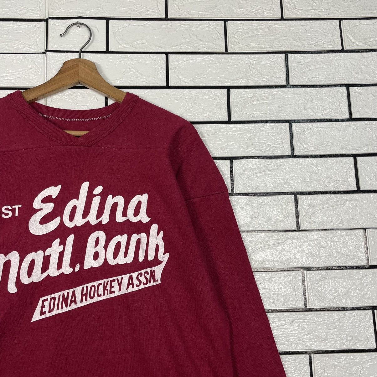 Russell Athletic Vtg Russel Athletic Edina Hockey Association Sweater Size XL / US 12-14 / IT 48-50 - 5 Thumbnail
