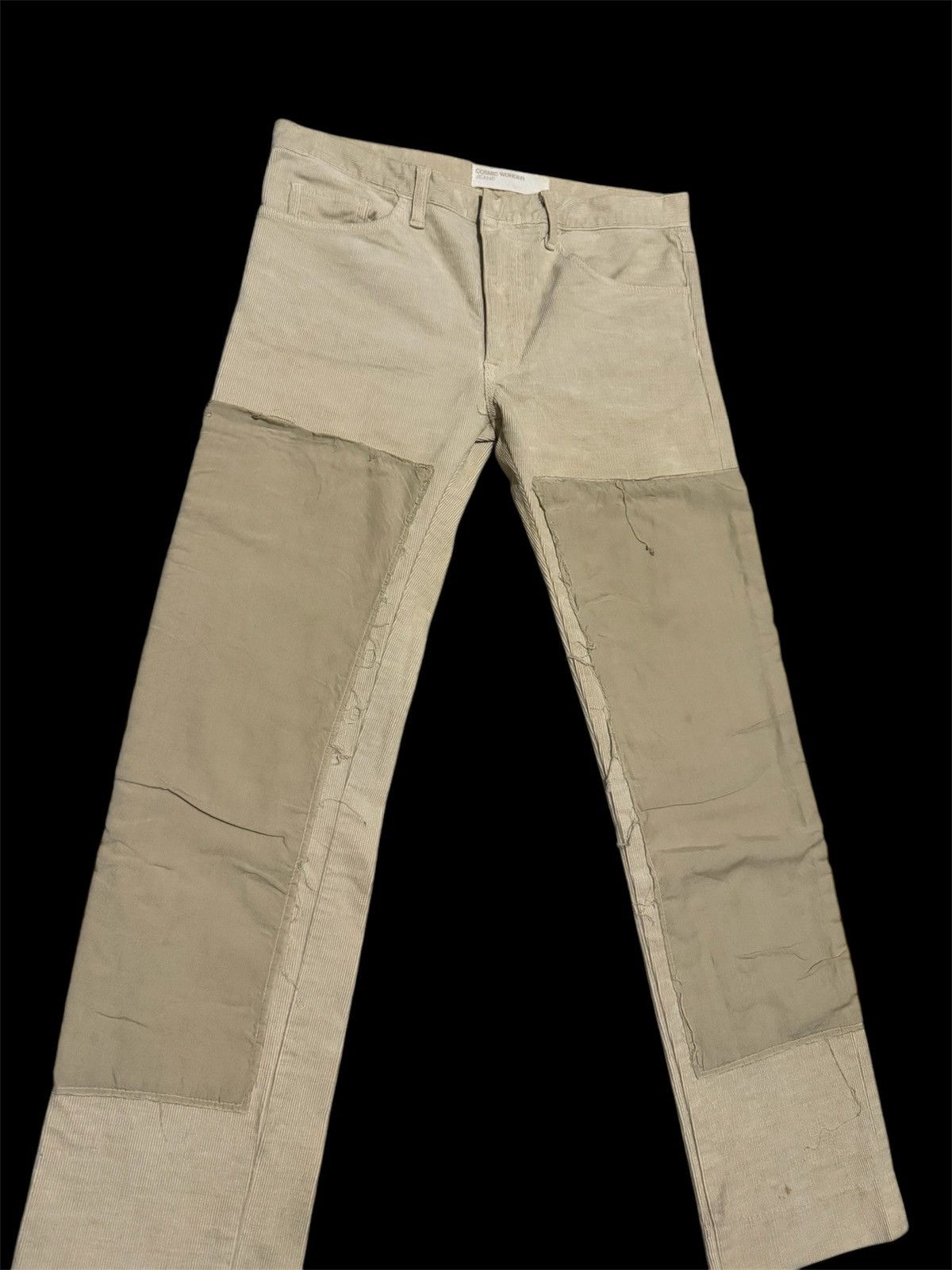 Cosmic Wonder × Japanese Brand RARE! Double Knee Patchwork Cosmic Wonder Industrial Jeans Size US 32 / EU 48 - 1 Thumbnail