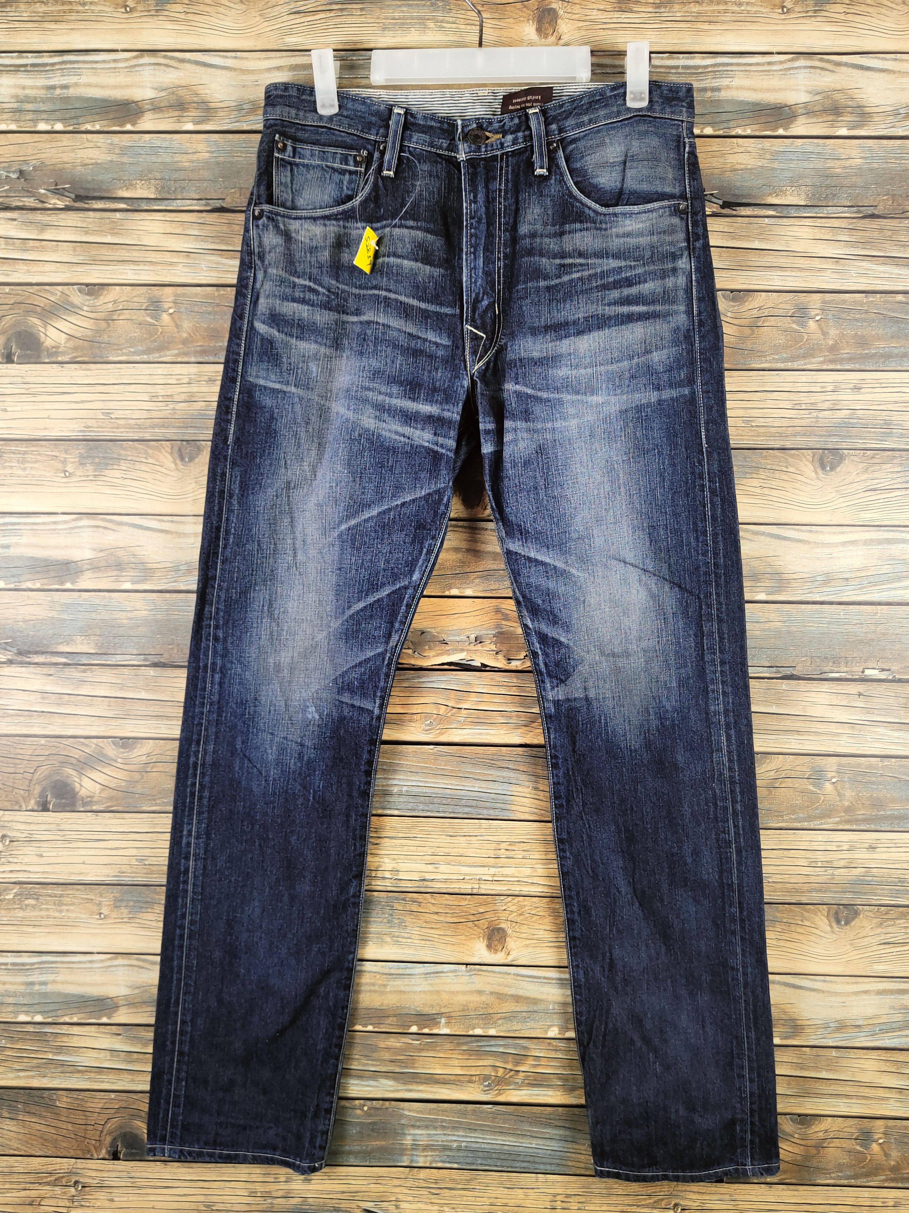 Levi's Levi's Dark Blue Distressed Ripped Jeans #S2839 Size US 31 - 1 Thumbnail