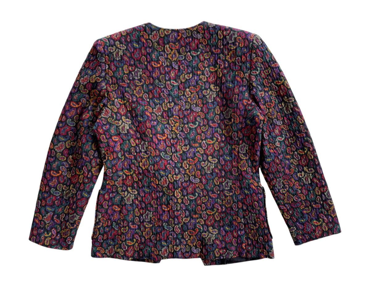 Valentino Valentino Garavani Asymmetrical Paisley Jacket Size M / US 6-8 / IT 42-44 - 3 Thumbnail