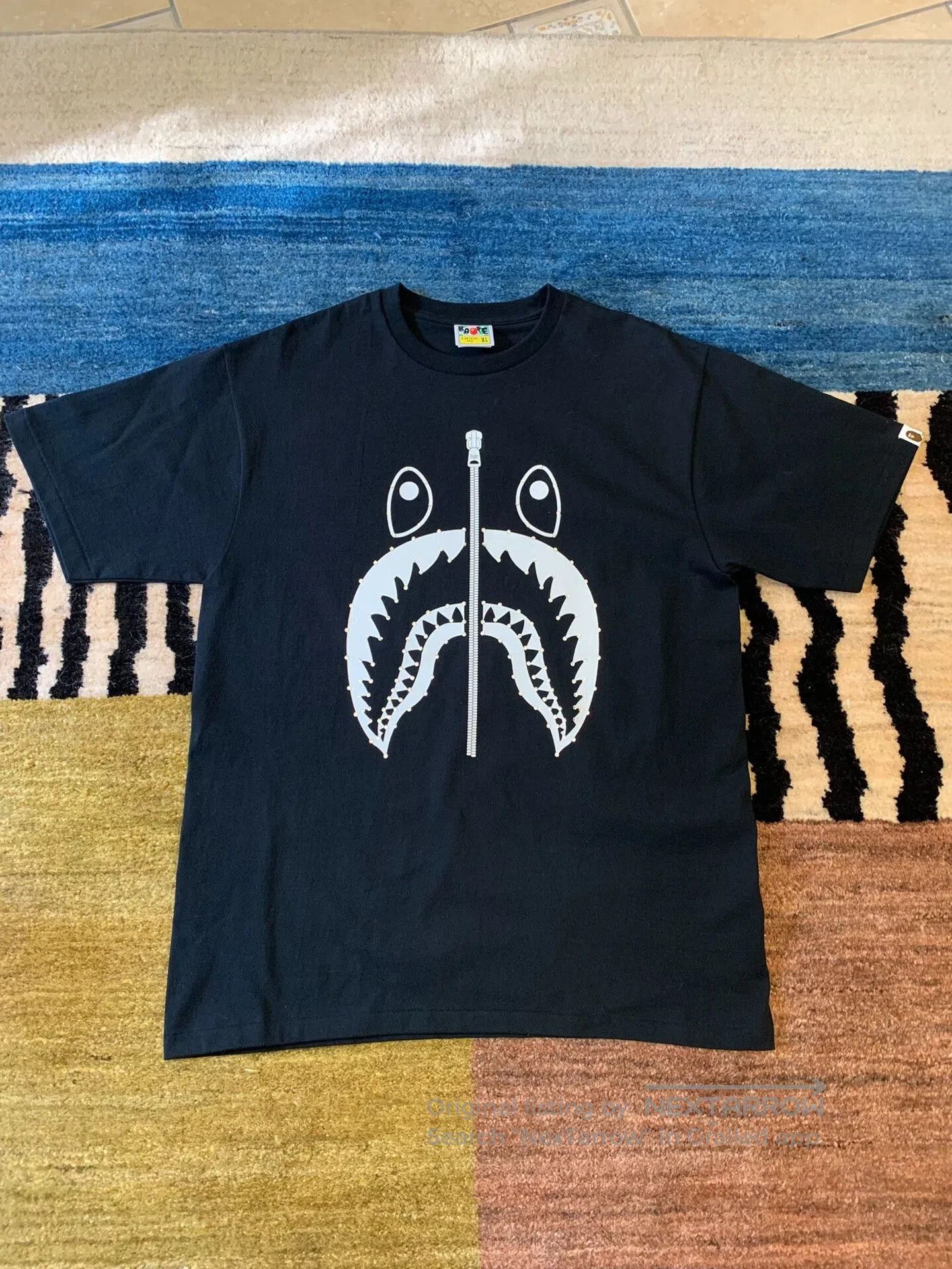 Bape Bape Swarovski Collaboration Shark T. Size US XL / EU 56 / 4 - 1 Thumbnail