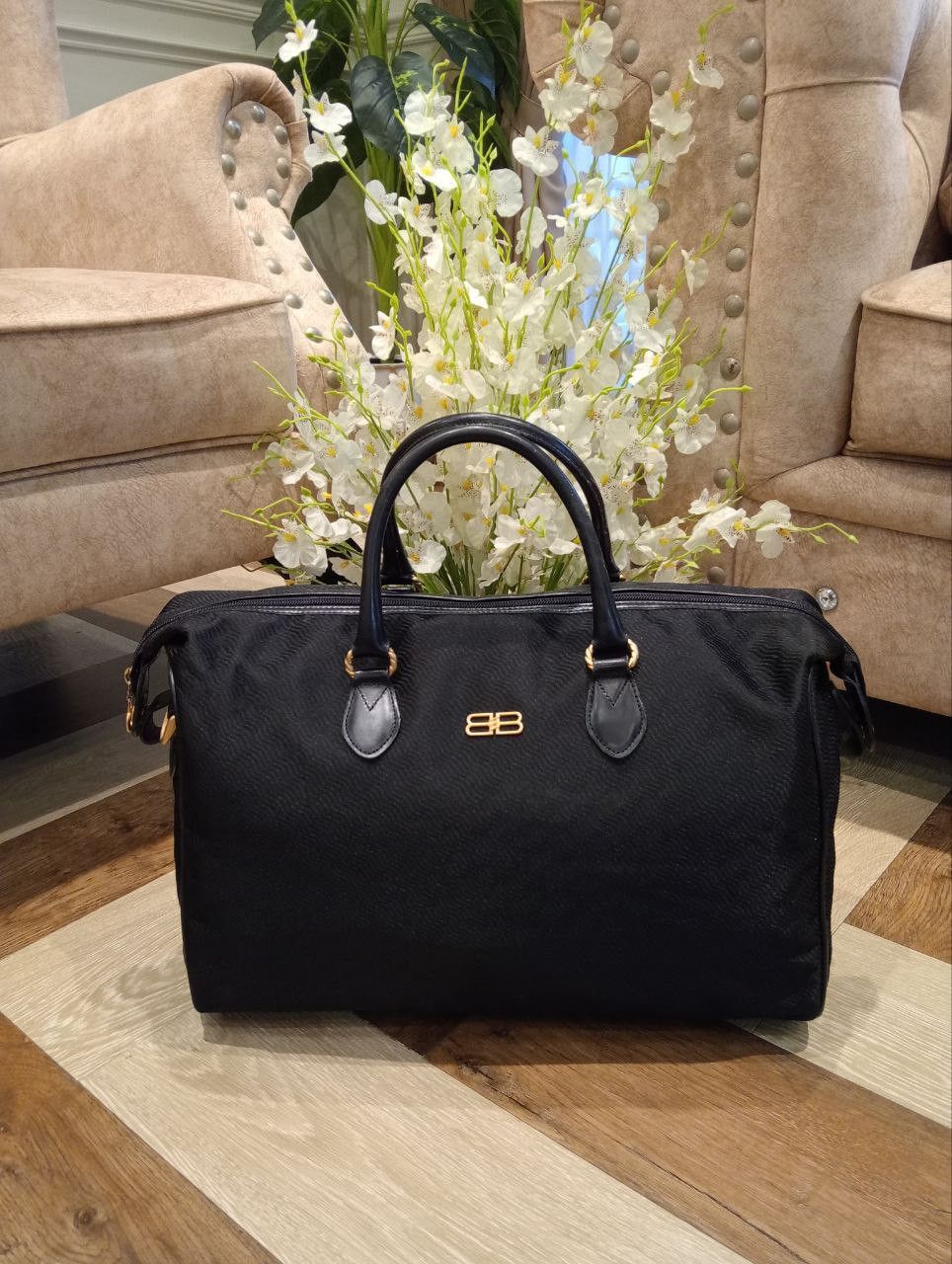 Balenciaga VINTAGE BALENCIAGA BOSTON BAG - BLACK Size ONE SIZE - 1 Thumbnail