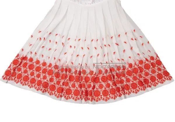 Comme des Garcons Comme Des Garcons size M White vintage floral design pleat Size 23" - 6 Thumbnail
