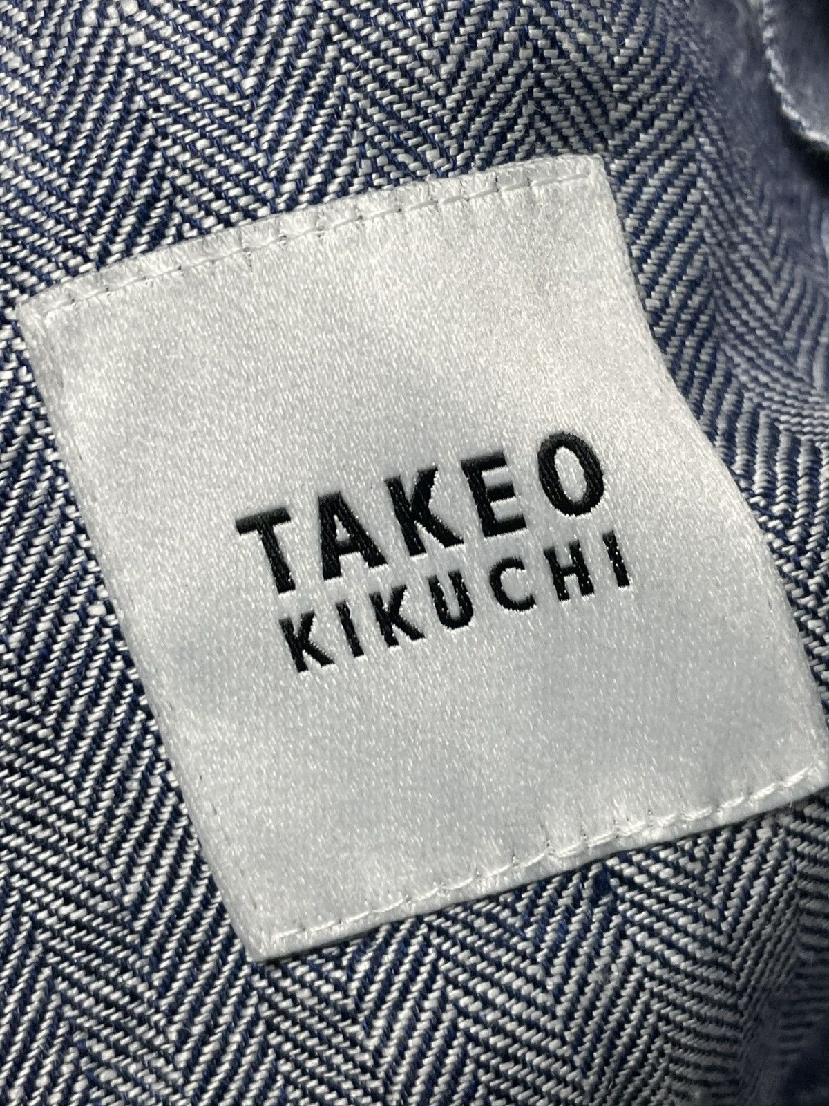 Japanese Brand × Takeo Kikuchi × Vintage Takeo Kikuchi Linen Denim Button Up Shirt (82) Size US XXS / EU 40 - 7 Thumbnail