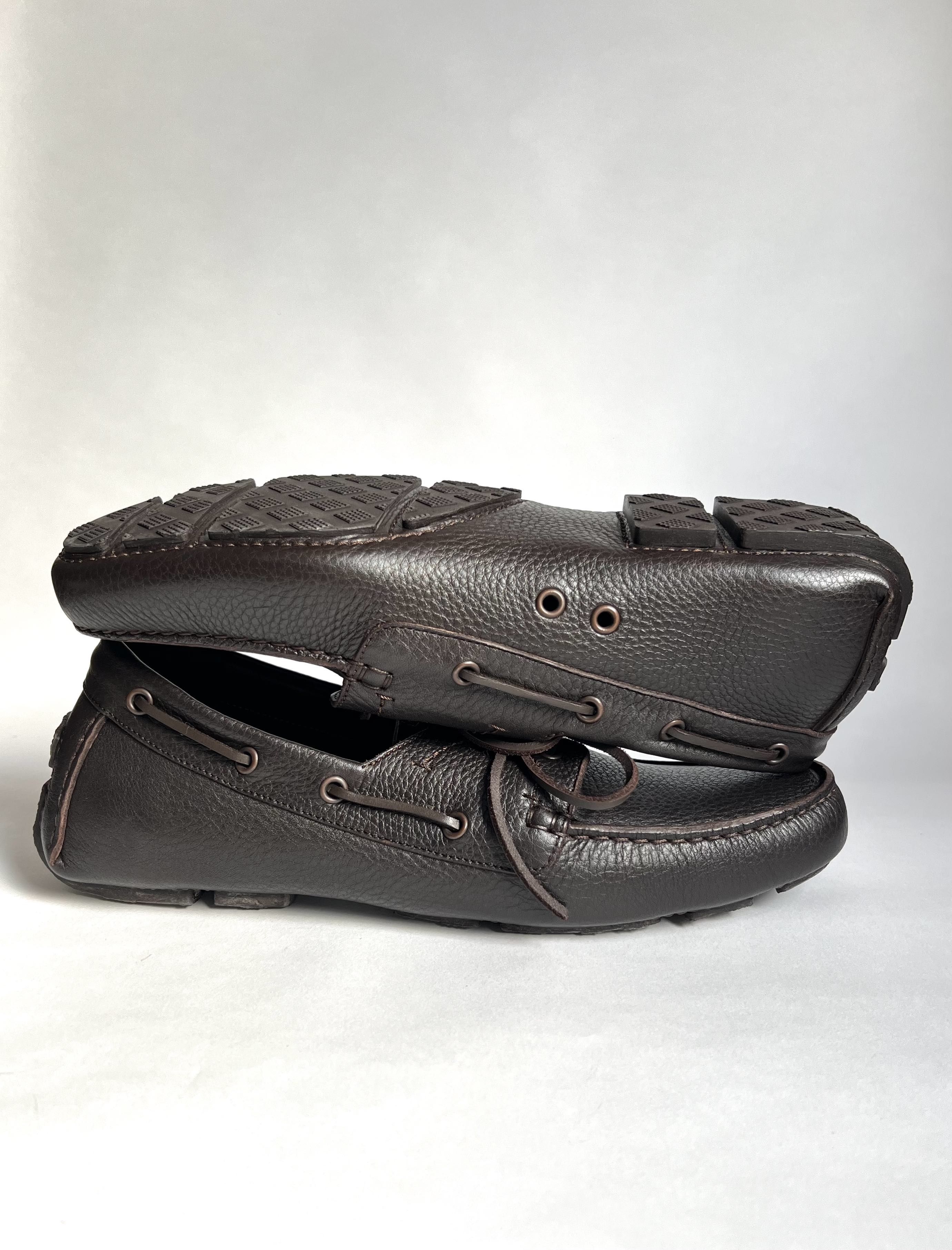 Bottega Veneta Bottega Veneta Leather Boat Shoes Size US 9.5 / EU 42-43 - 2 Thumbnail