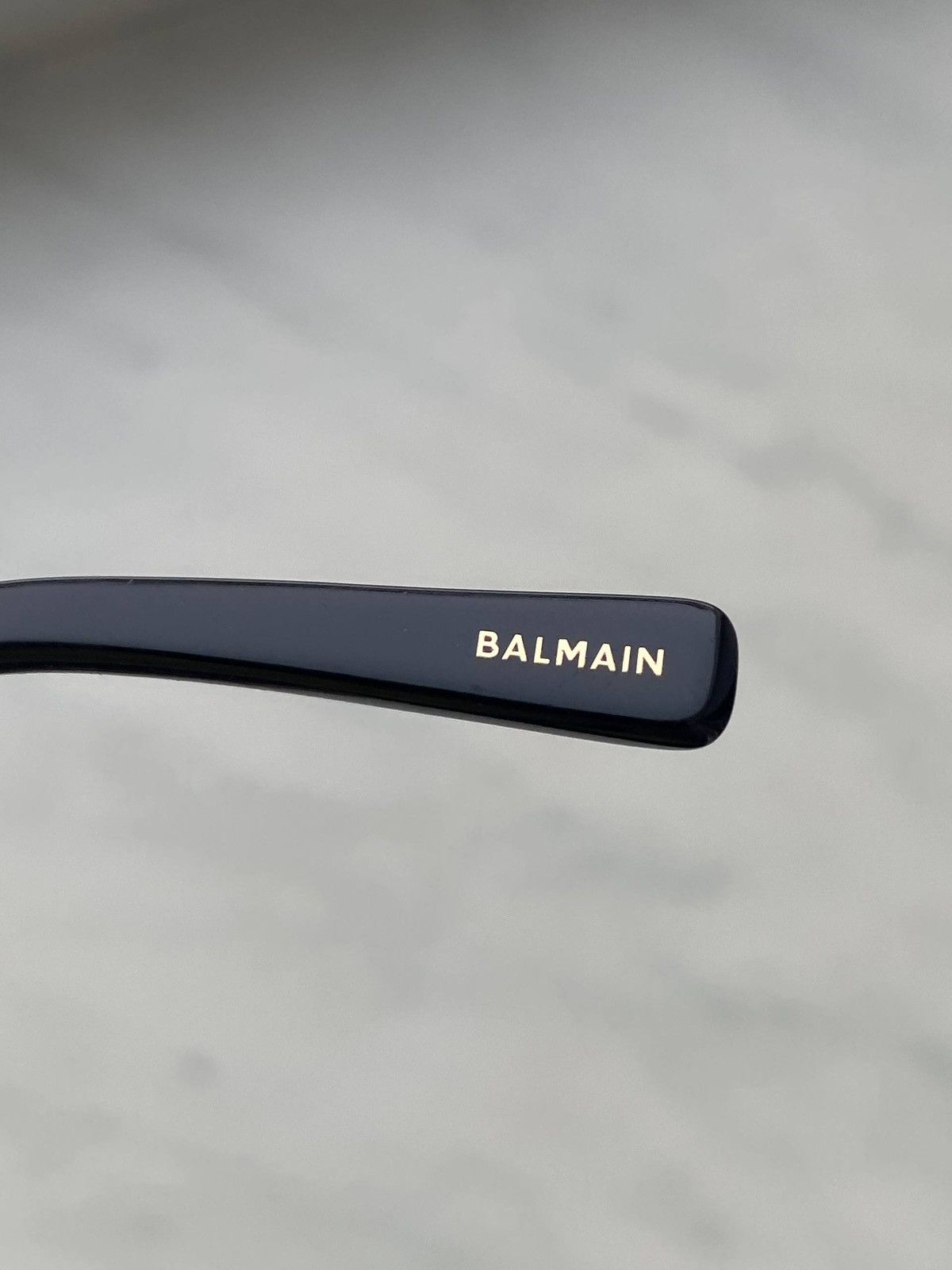 Balmain Vintage Balmain Brigade I Black / Gold Sunglasses Size ONE SIZE - 3 Thumbnail