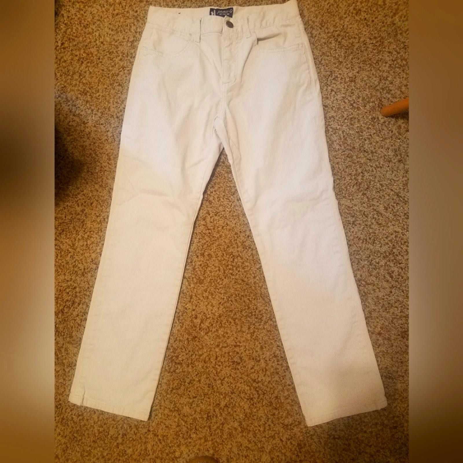 johnnie-O Johnnie-O Cream Straight-Leg Trousers Size 12 Size US 26 / EU 42 - 1 Thumbnail