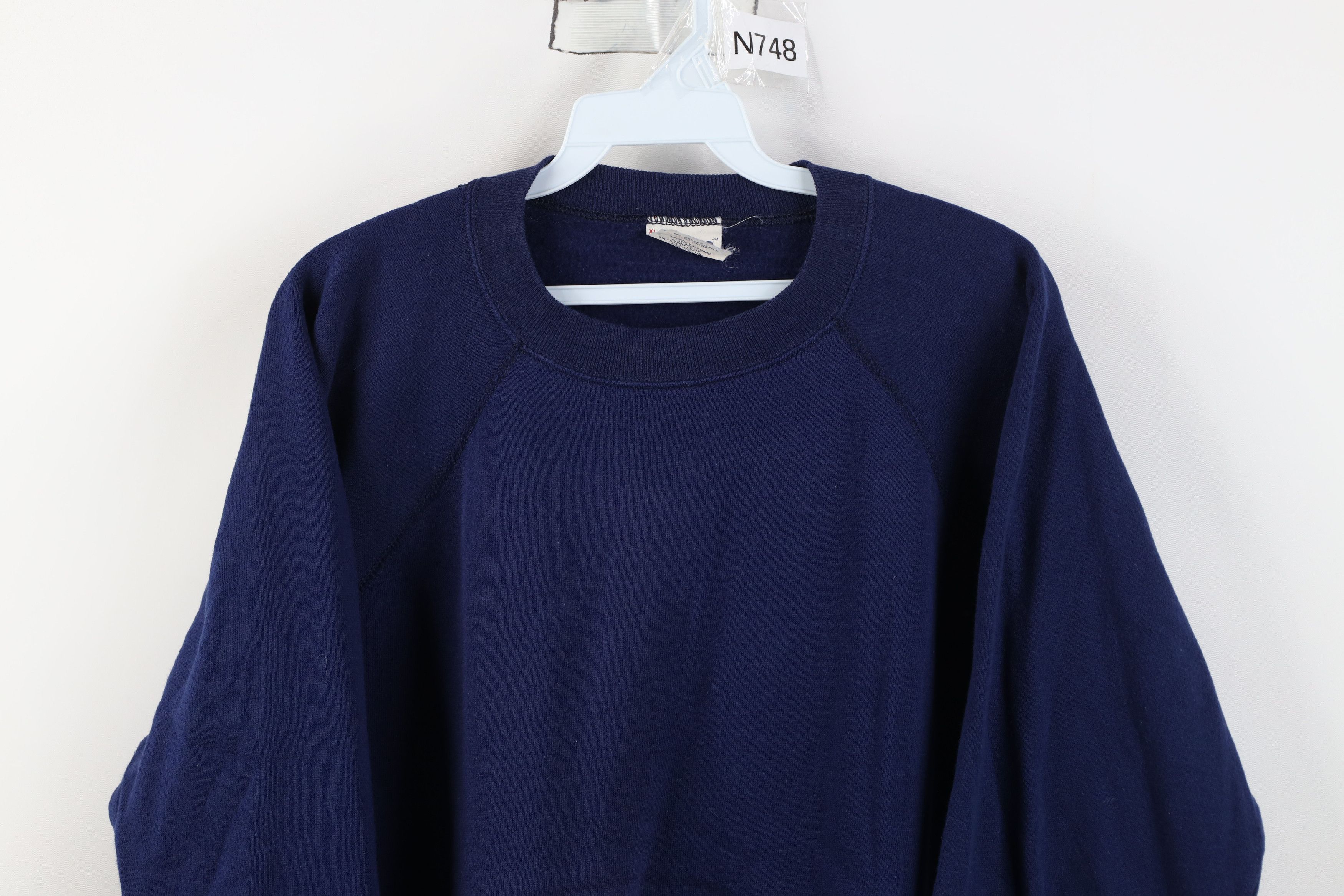 Vintage Vintage 70s 80s Streetwear Boxy Fit Raglan Sweatshirt USA Size US XL / EU 56 / 4 - 2 Thumbnail