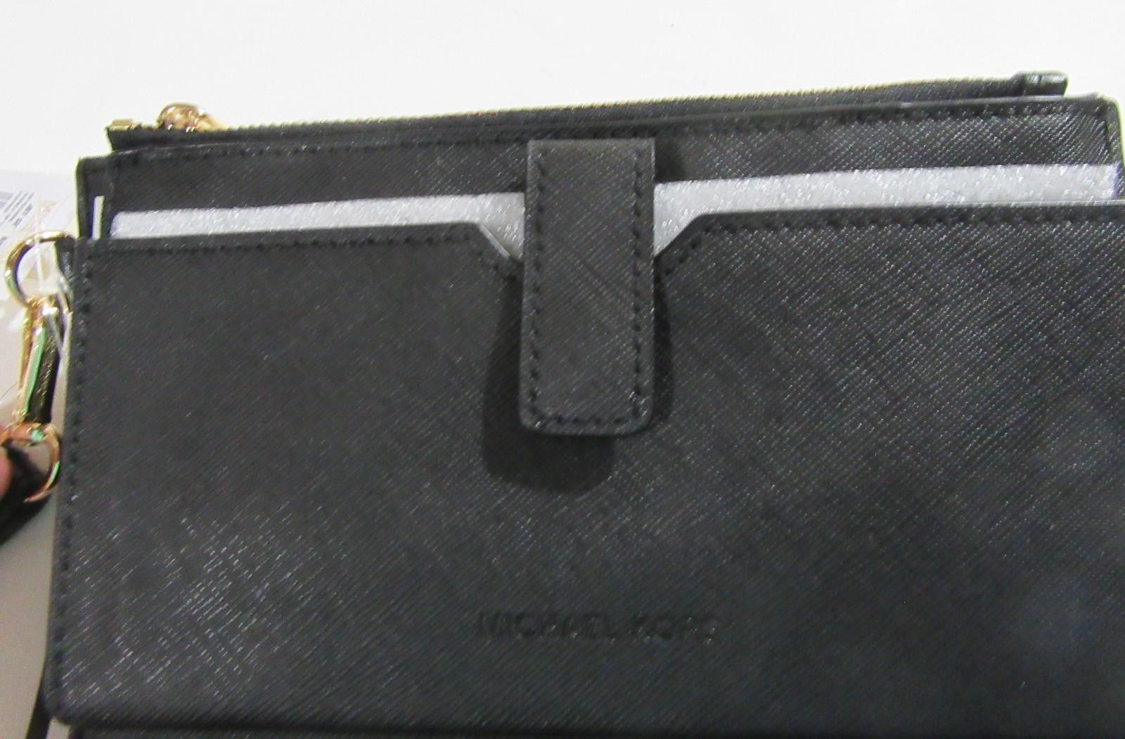 Michael Kors Michael Kors Jet Set Travel Double Zip Leather Wristlet Size ONE SIZE - 6 Thumbnail